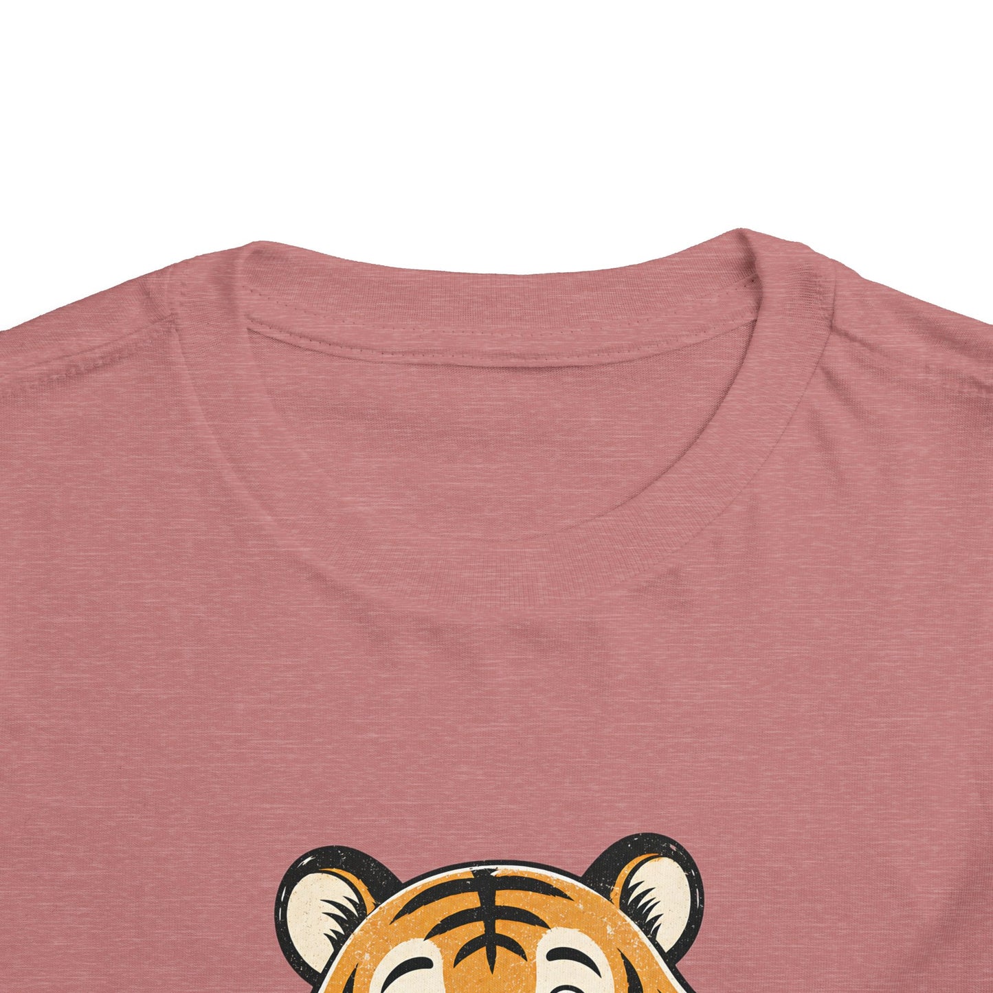 Toddler Tee — Cute Tiger Holding Autism Puzzle Heart image 7