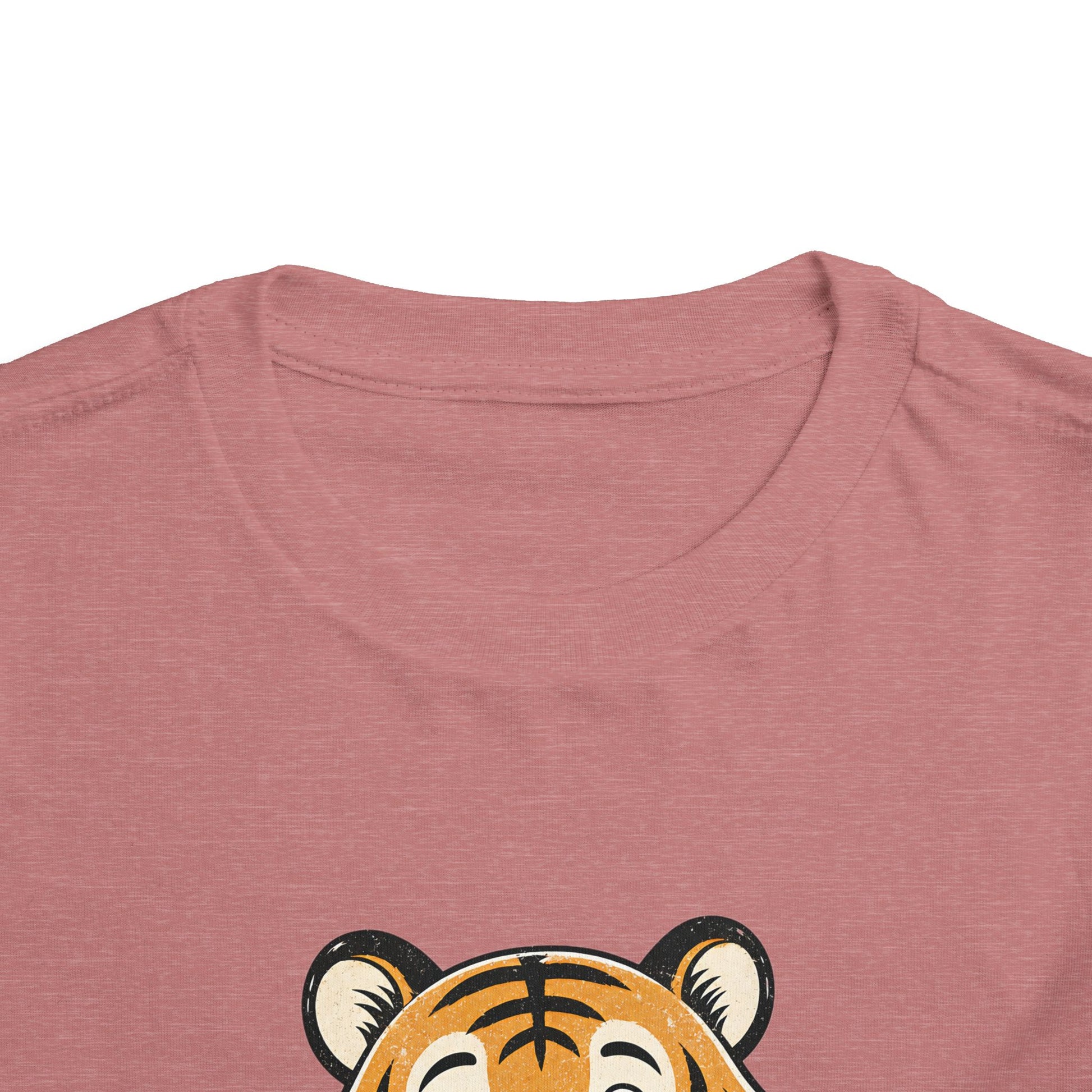 Toddler Tee — Cute Tiger Holding Autism Puzzle Heart image 7