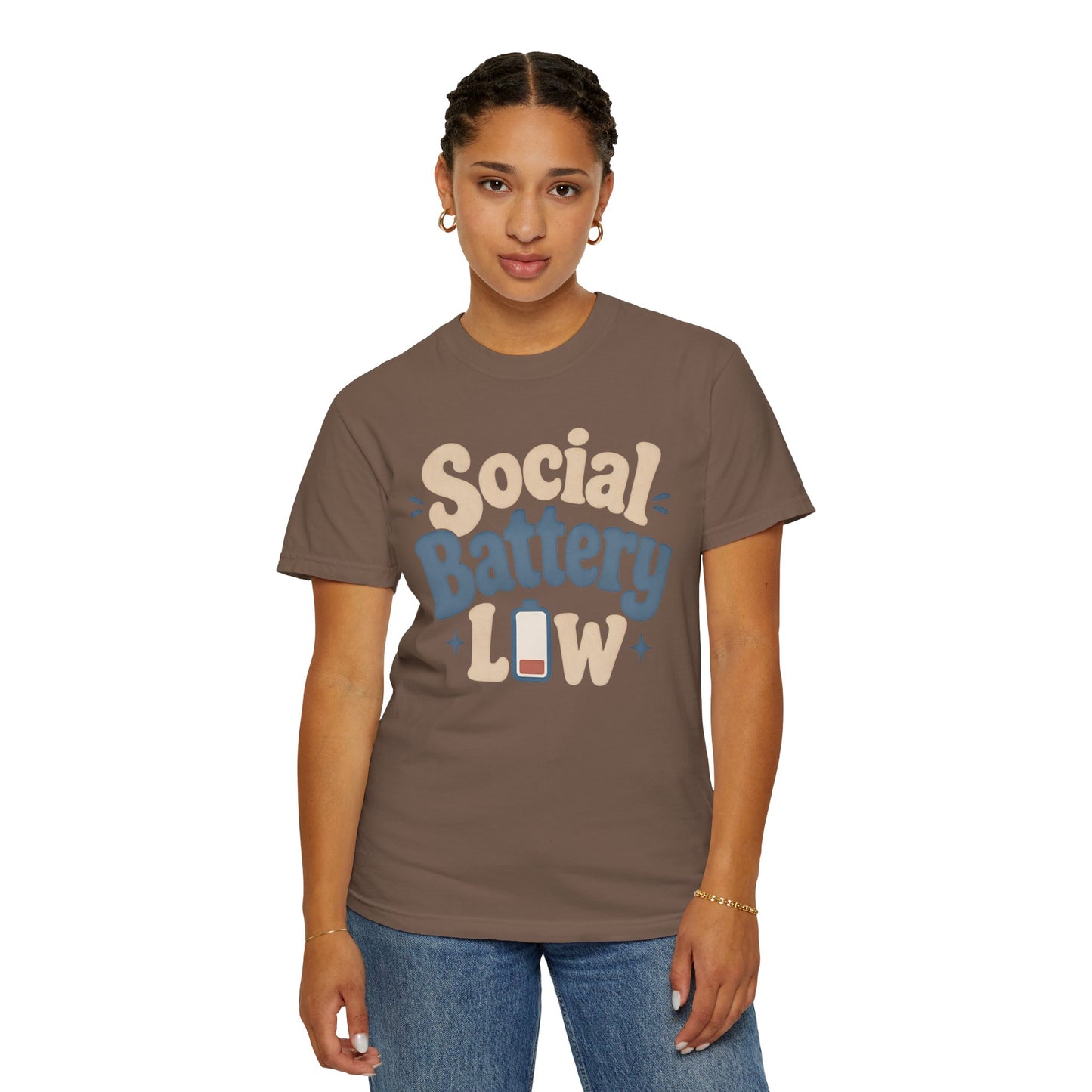 Social Battery Low T-Shirt — Funny Introvert Graphic Tee image 9