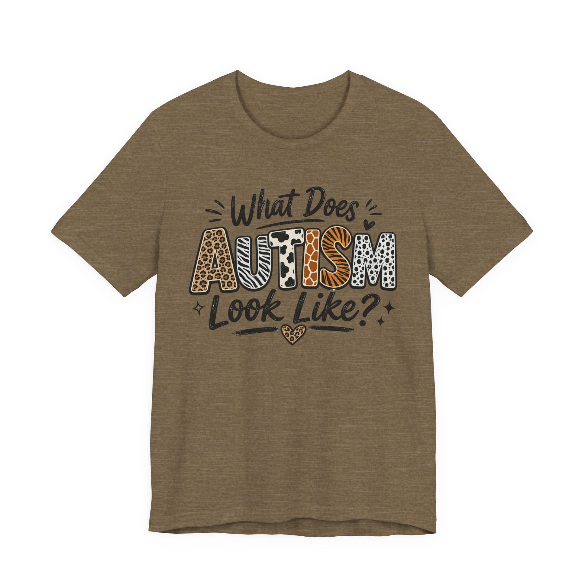 What Does Autism Look Like Shirt | Trendy Autism Awareness Tee image