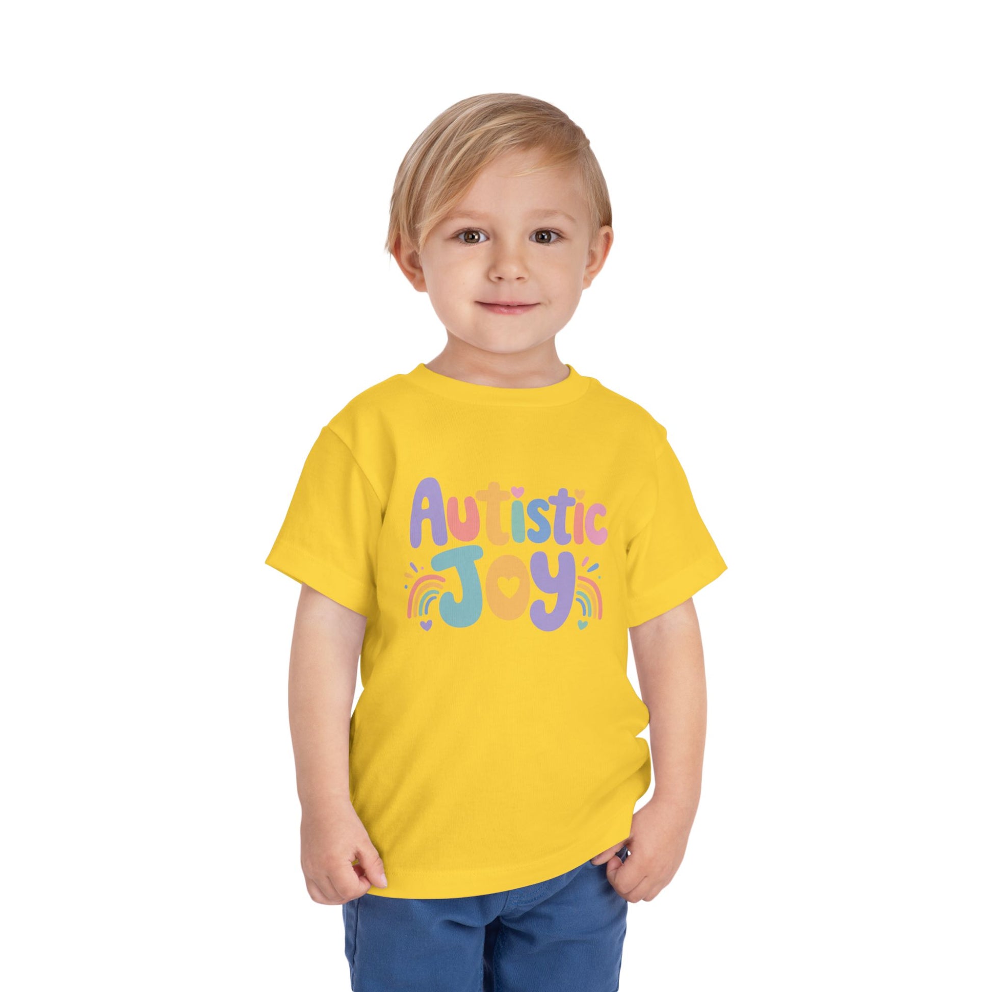 Toddler Tee — "Autistic Joy" Colorful Pride Shirt for Kids image 16