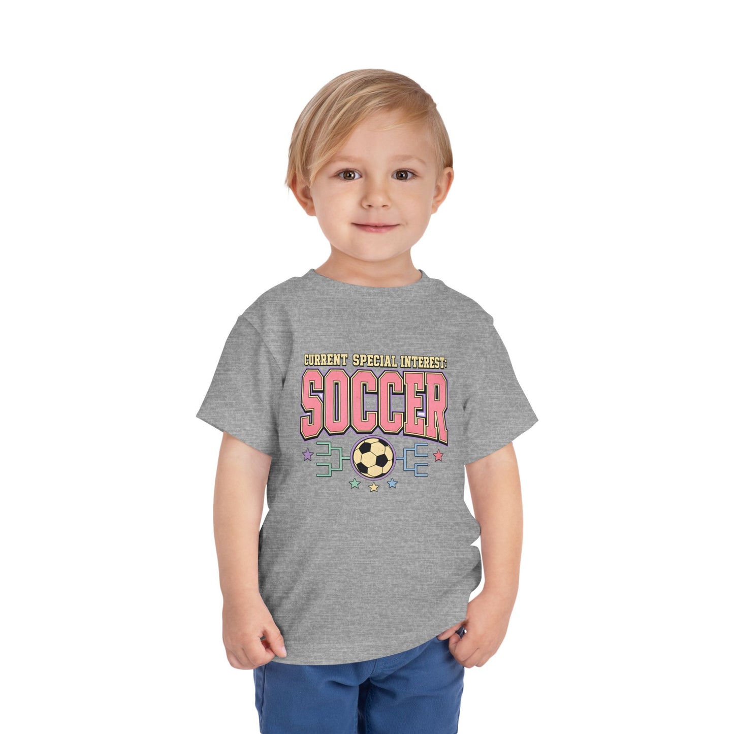 Toddler Soccer Tee — "Currently Special Interest: Soccer" Kids Graphic Shirt