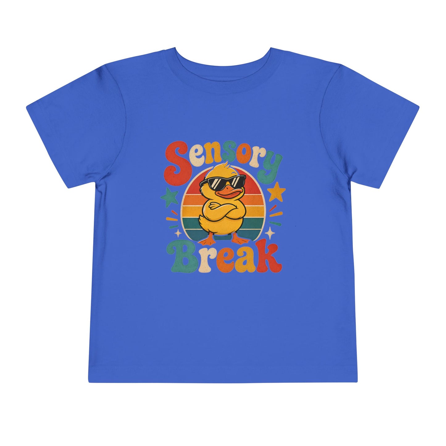 Sensory Break Toddler Tee — Cute Duck Graphic Kids Shirt