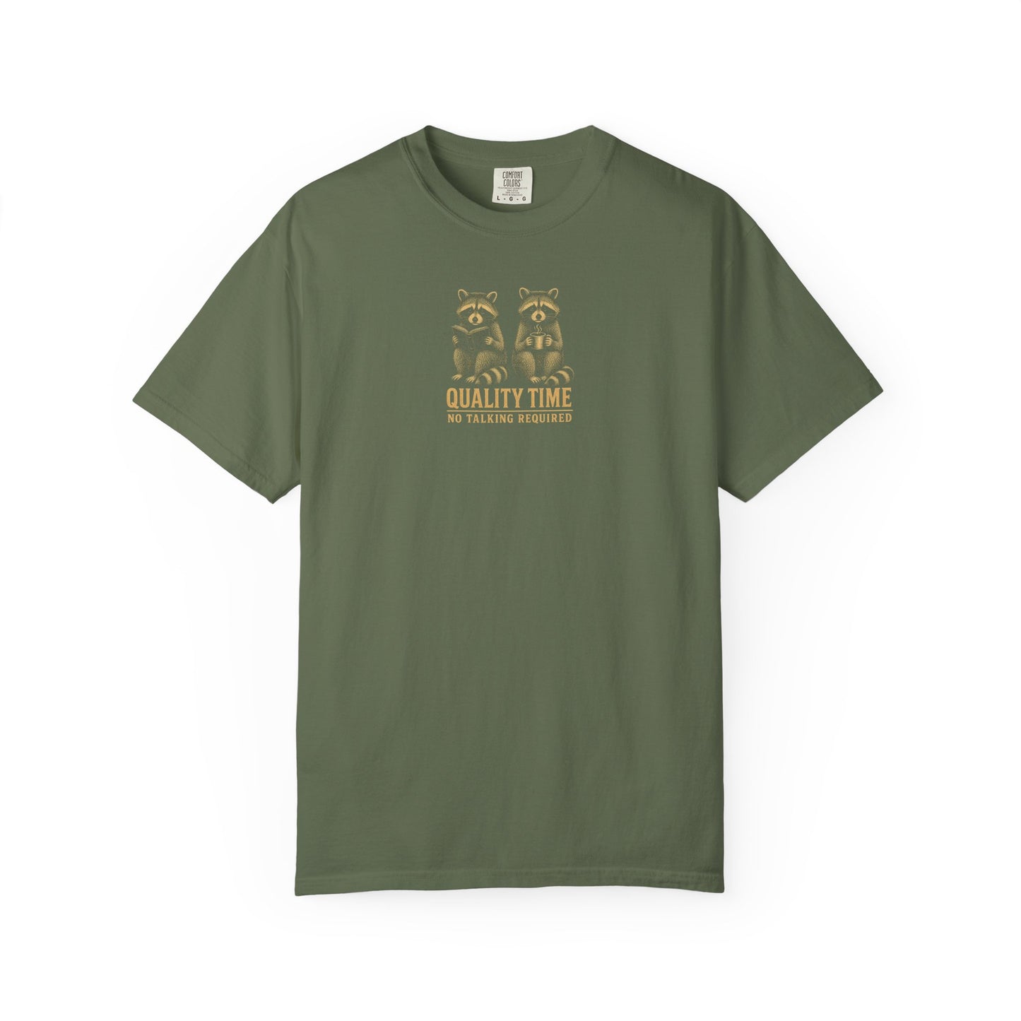 Quality Time Raccoons T-Shirt — Parallel play