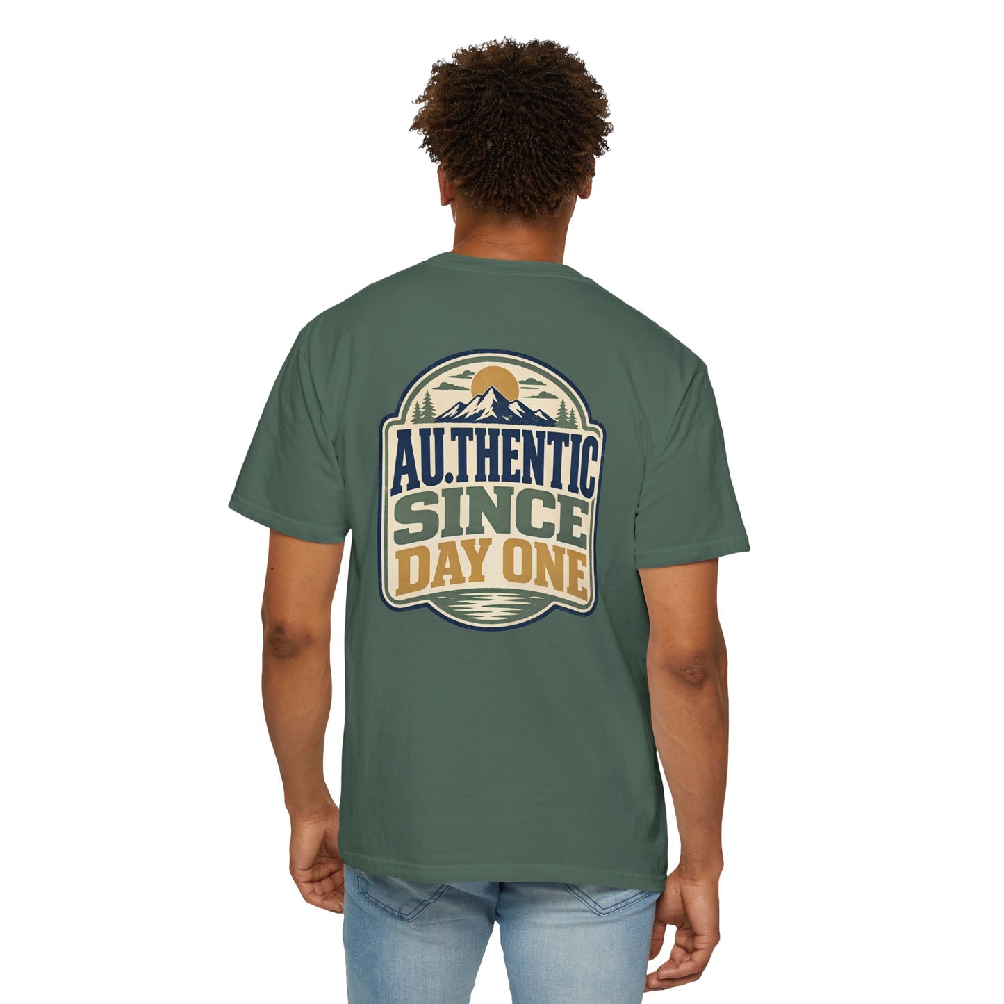 T-Shirt — BACK PRINT - "AU.THENTIC Since Day One" Vintage Outdoor Graphic Tee