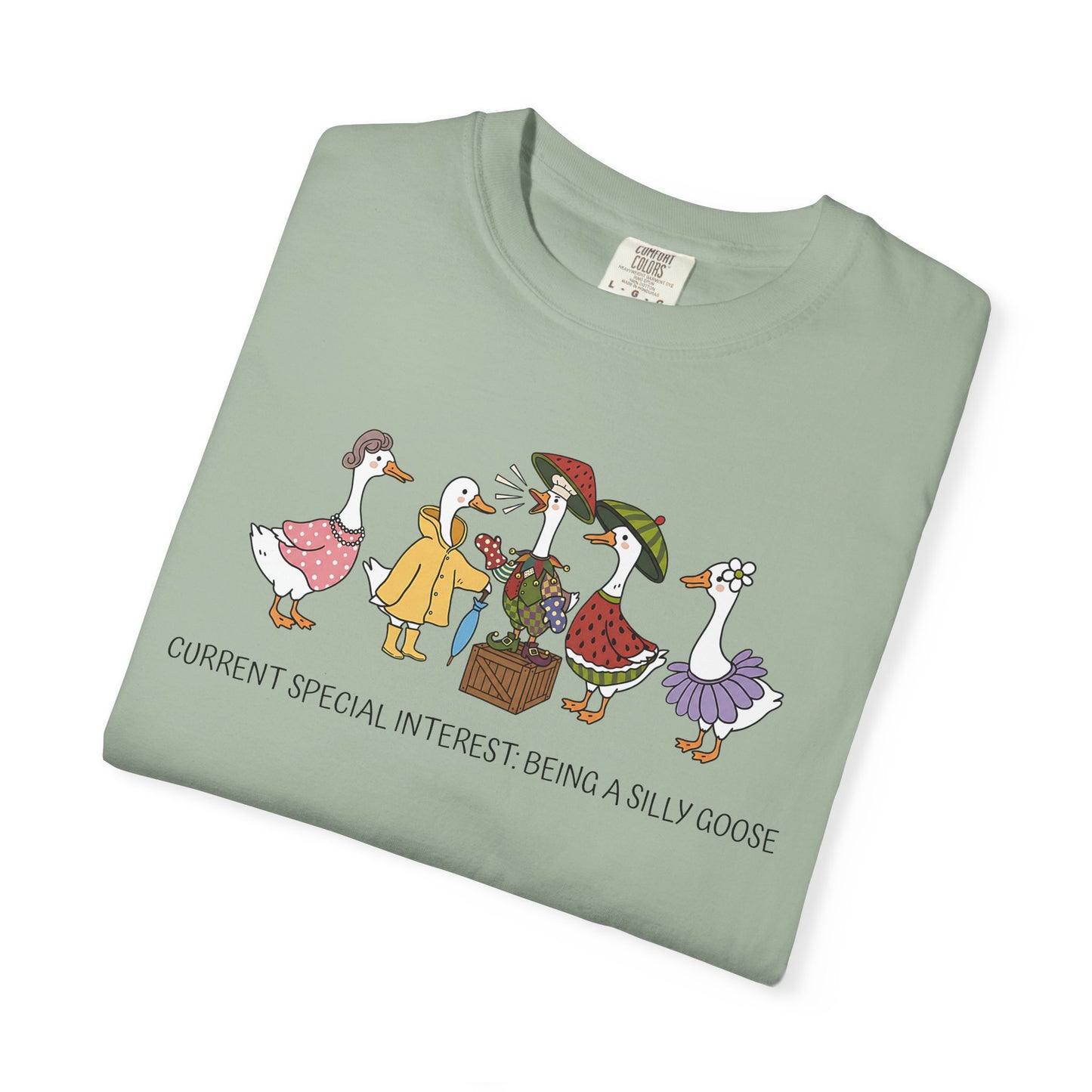 Silly Goose Special Interest Cartoon Graphic T-Shirt — Cute Vintage-style Goose Tee