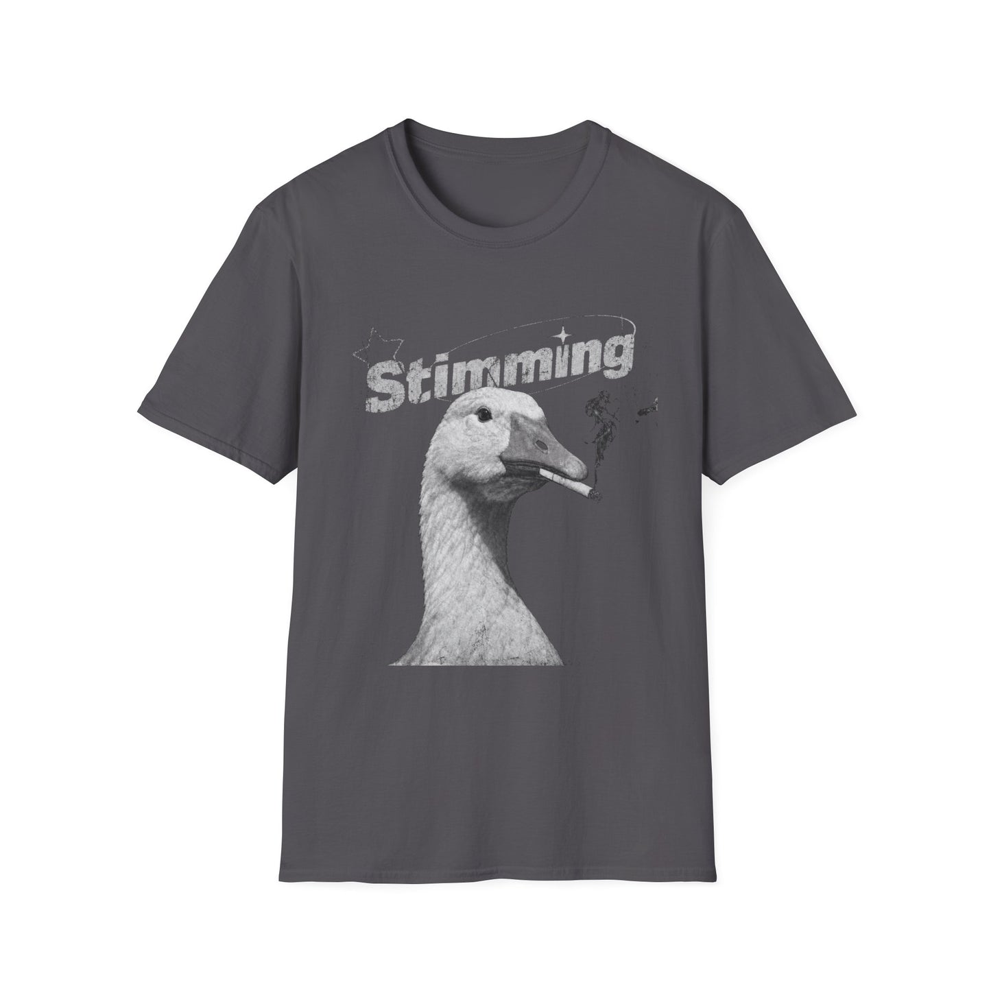 Stimming Goose T‑Shirt — Retro Silly Goose Graphic Tee for Autism & Sensory Pride