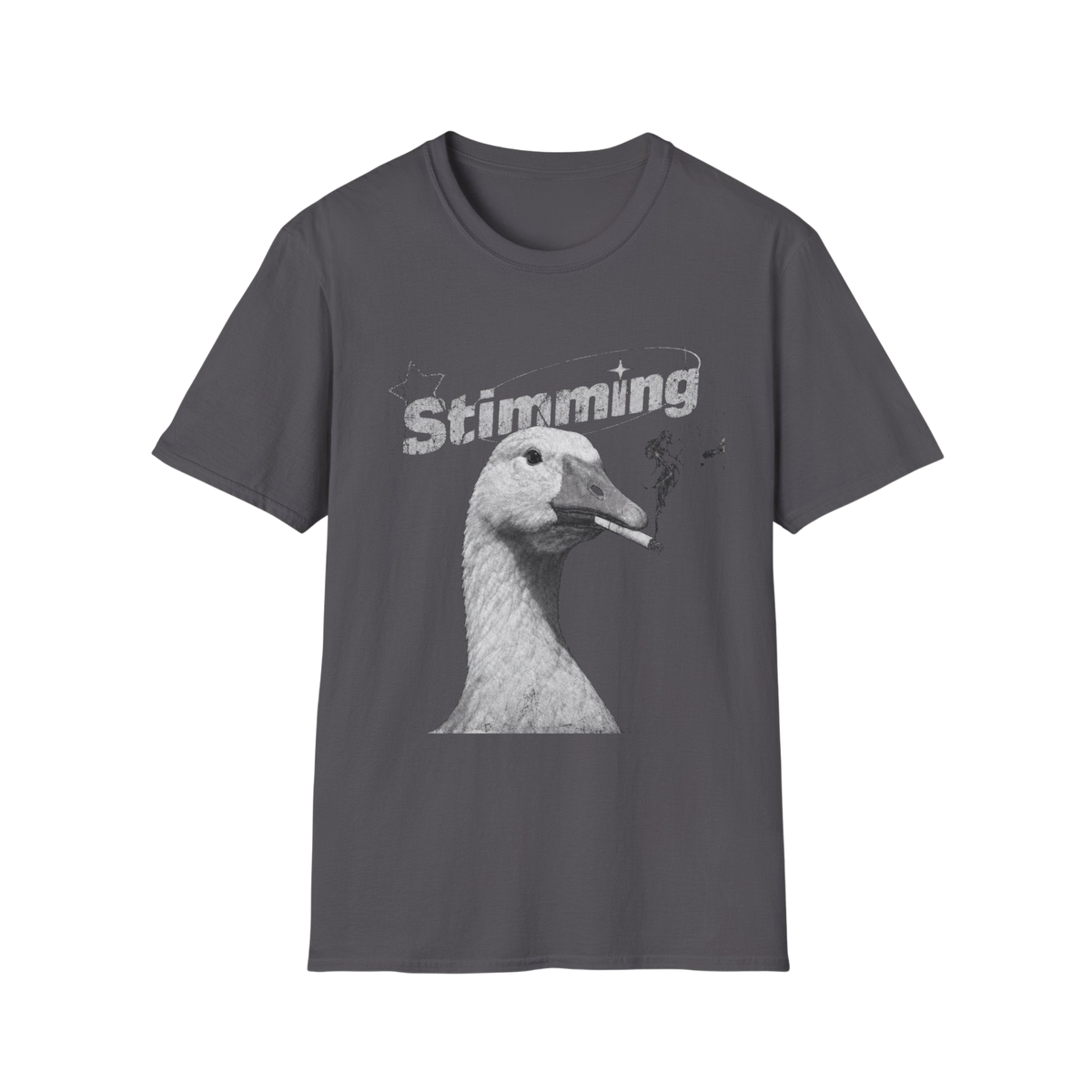 Stimming Goose T‑Shirt — Retro Silly Goose Graphic Tee for Autism & Sensory Pride
