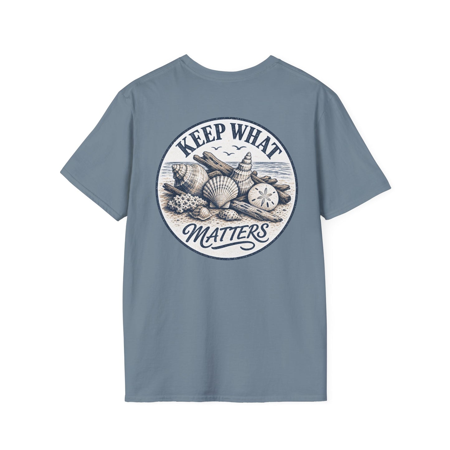 Keep What Matters Seashell Graphic T-Shirt