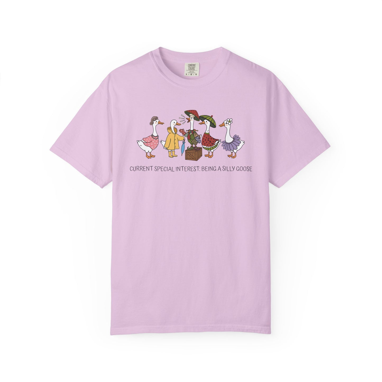 Silly Goose Special Interest Cartoon Graphic T-Shirt — Cute Vintage-style Goose Tee