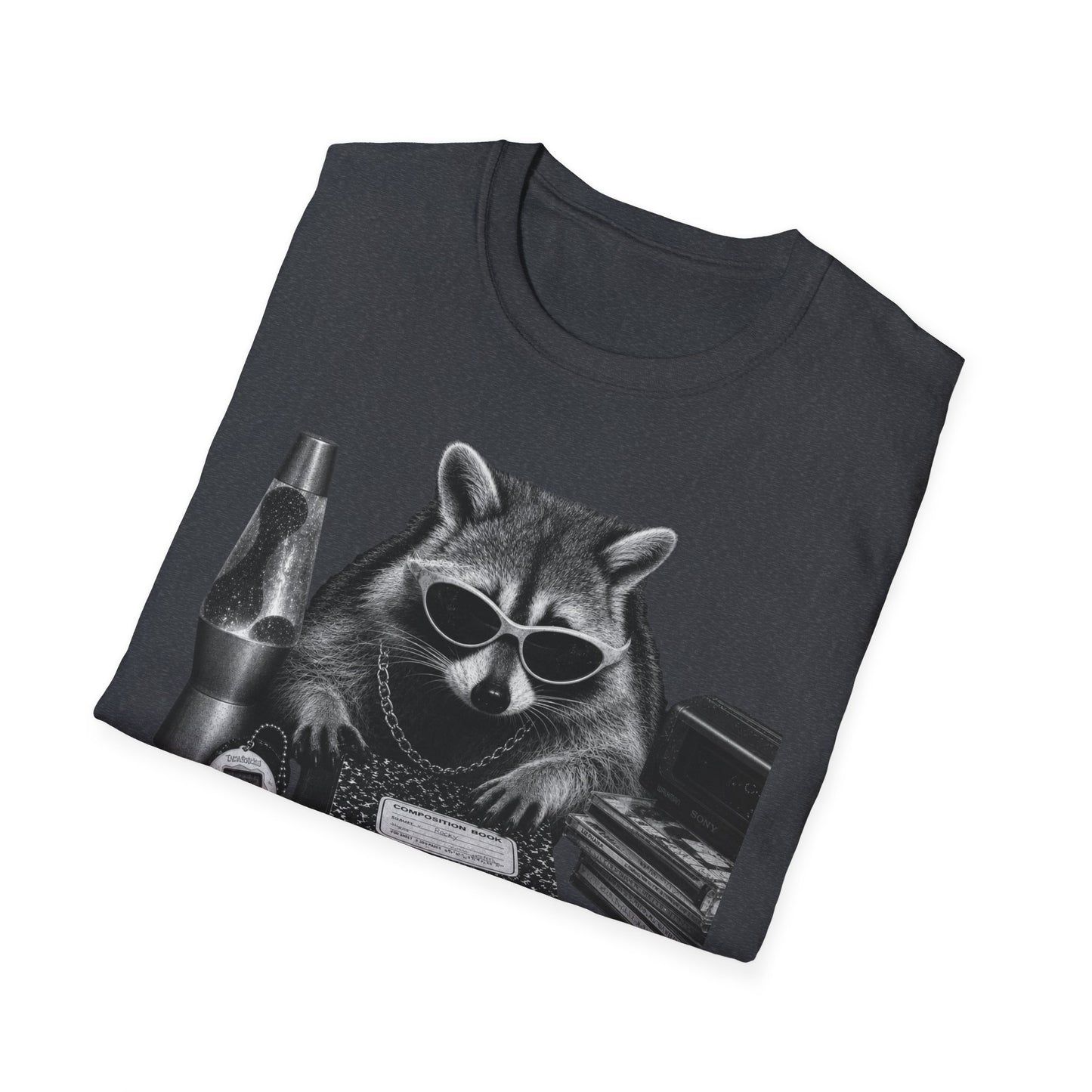 Cool Raccoon Graphic T-Shirt — Sunglasses & Retro Vibes