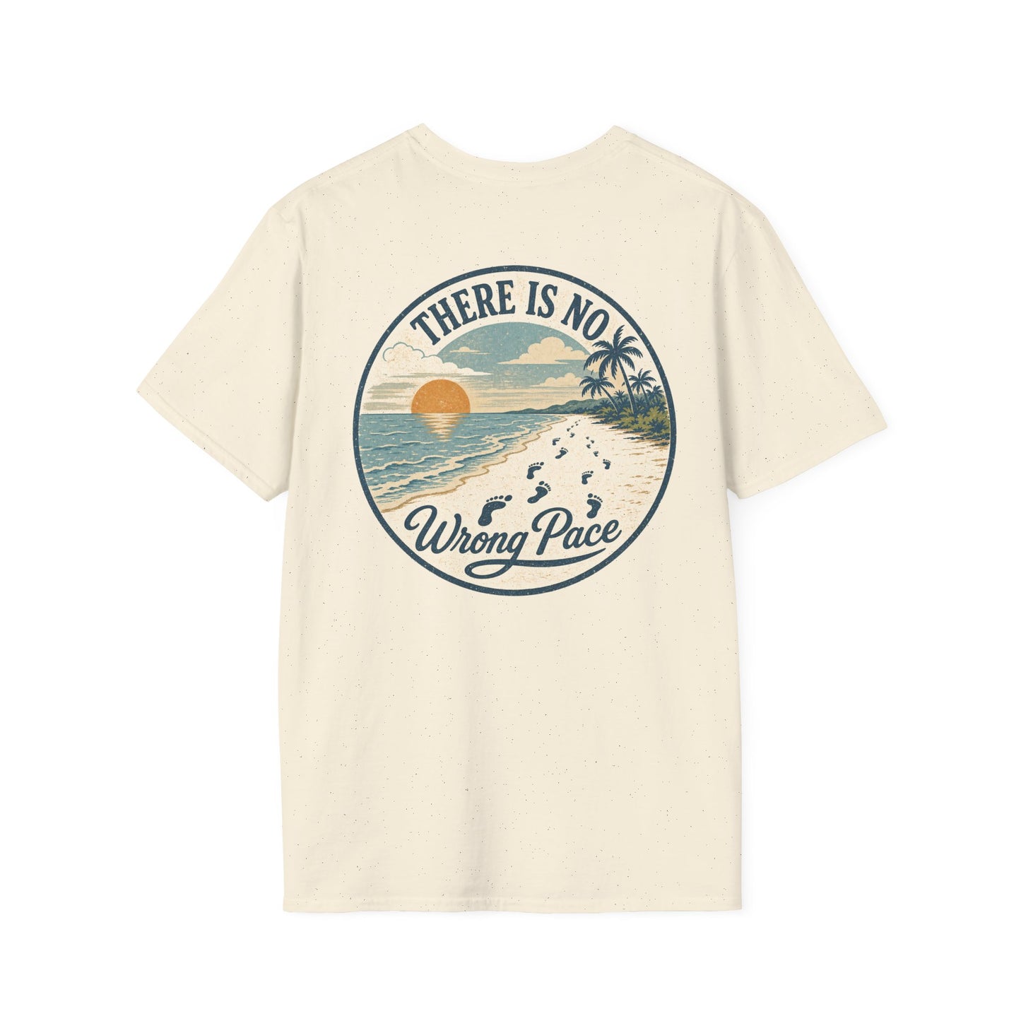 "There Is No Wrong Pace" Vintage Beach Graphic Tee
