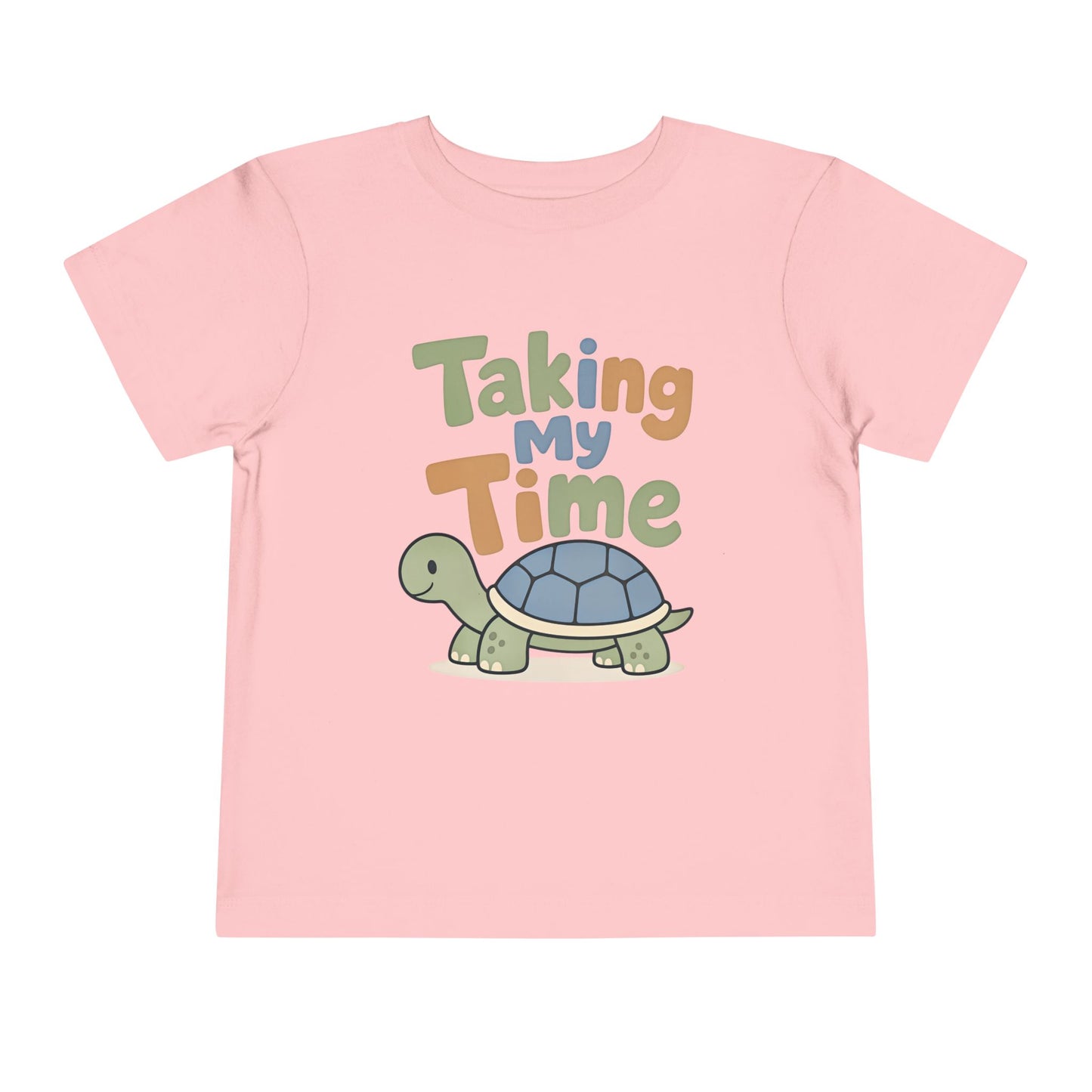 Toddler Tee — "Taking My Time" Turtle Cute Slow and Steady Kids Shirt image 12