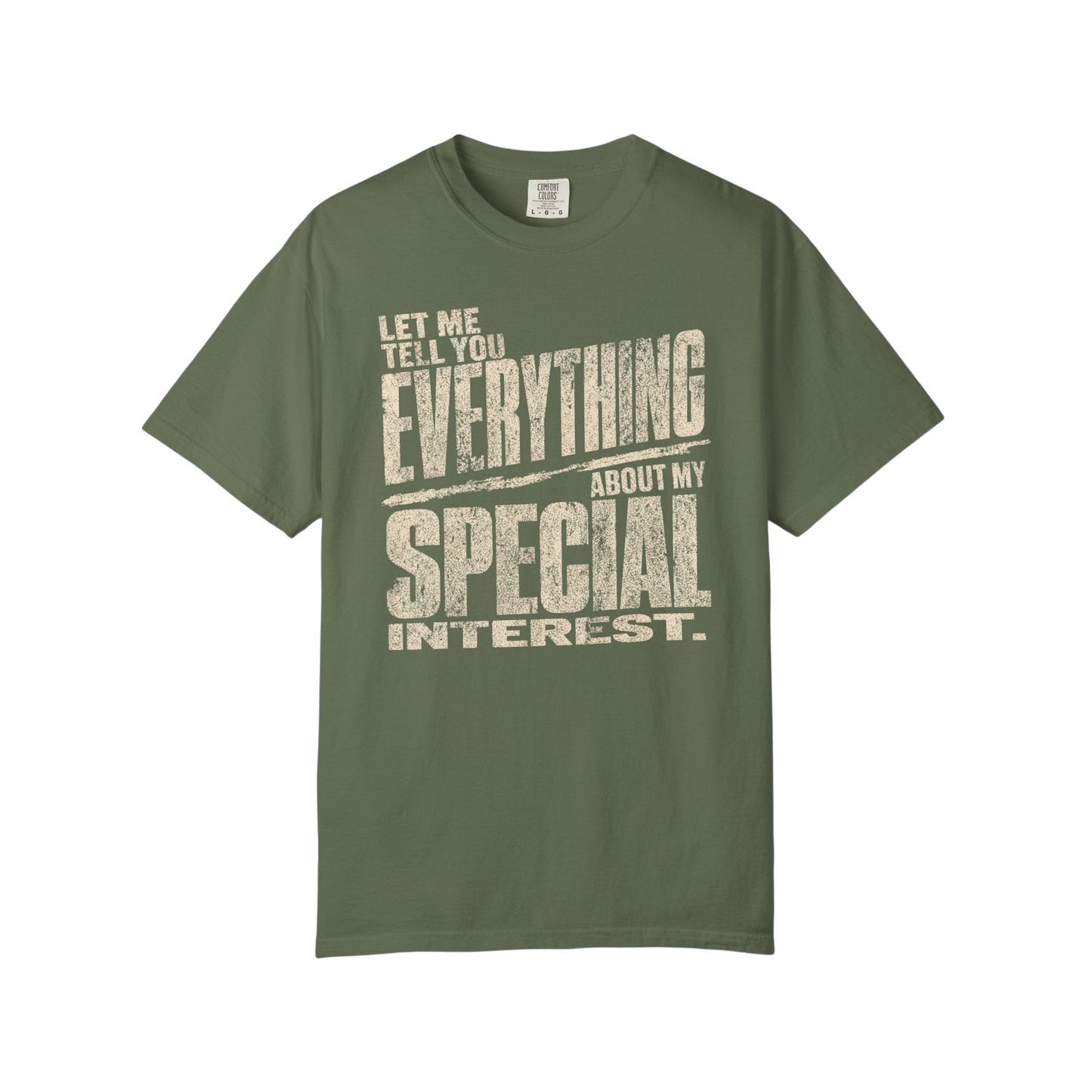 "Let Me Tell You Everything About My Special Interest" Neurodivergent Autism Graphic Tee