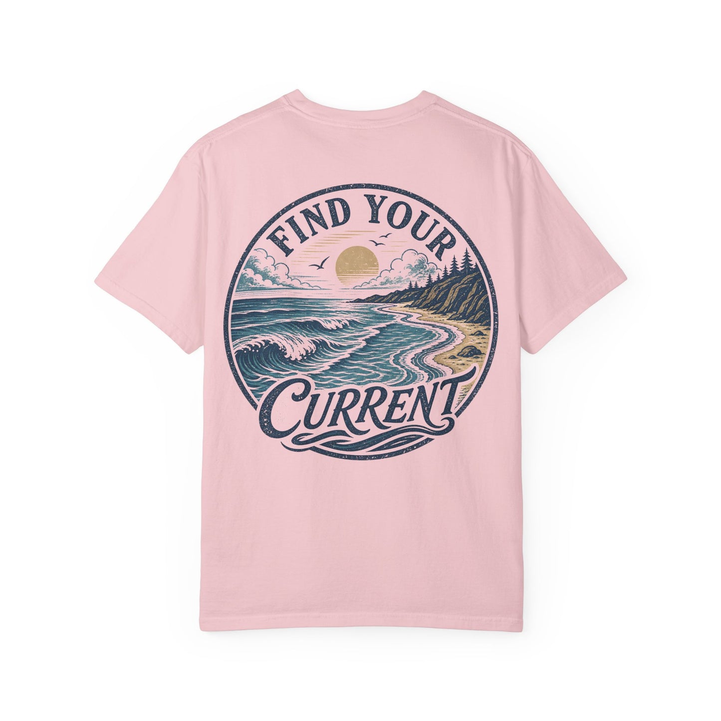 'Find Your Current' Ocean Surf Graphic T-Shirt