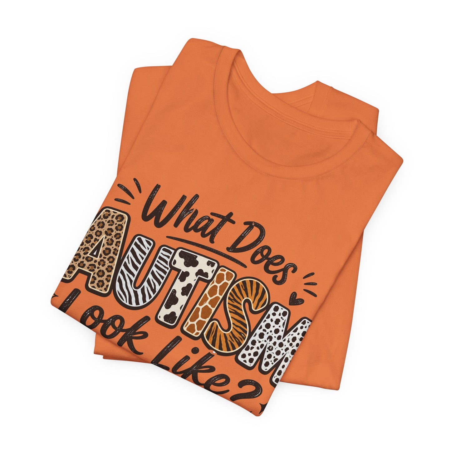 What Does Autism Look Like Shirt | Trendy Autism Awareness Tee image 16