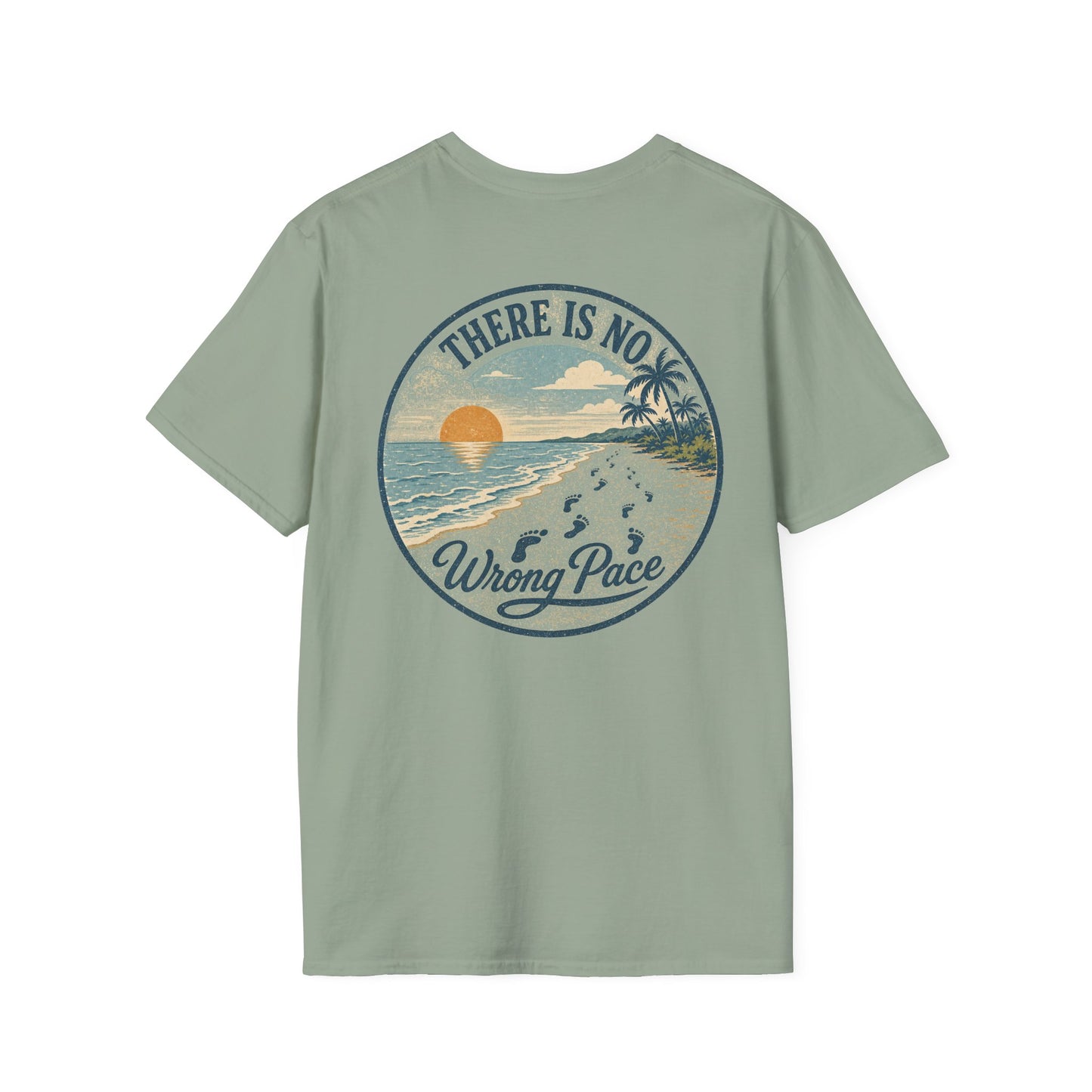 "There Is No Wrong Pace" Vintage Beach Graphic Tee
