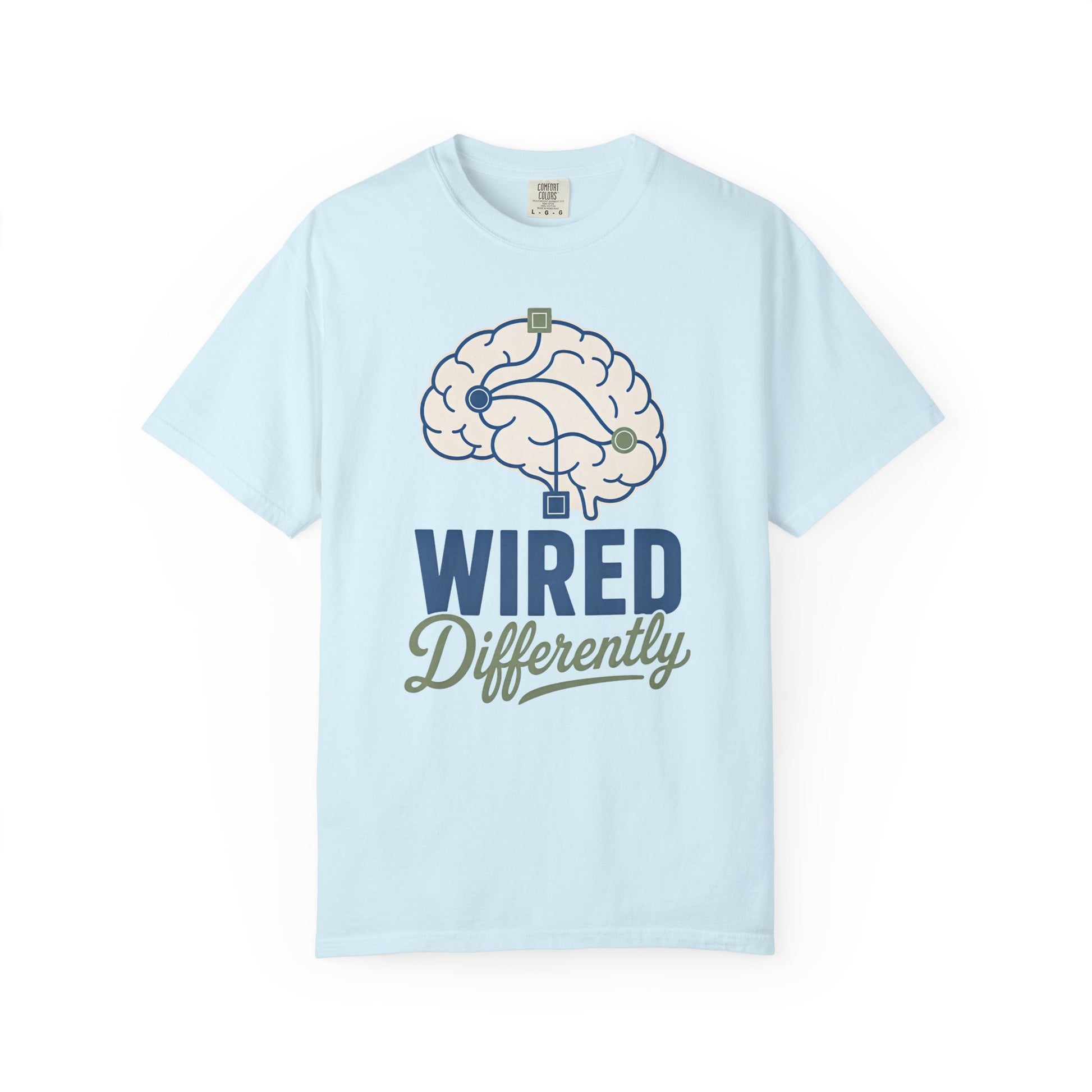 Wired Differently T-Shirt — Brain Graphic Tee for Neurodivergent Pride image