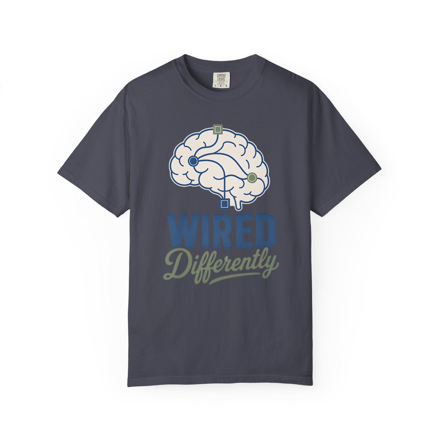 Wired Differently T-Shirt — Brain Graphic Tee for Neurodivergent Pride image