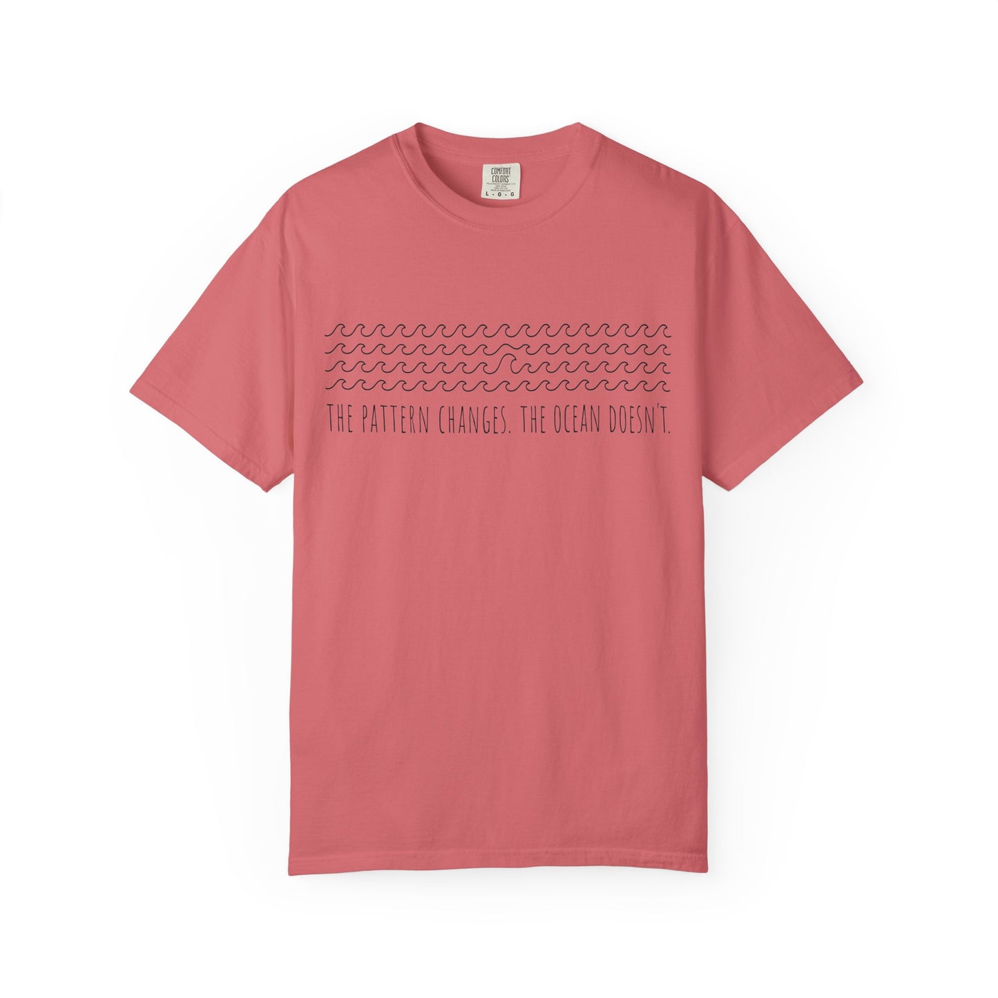 “The Pattern Changes; The Ocean Doesn’t” Ocean Pattern Tee — Graphic T-Shirt
