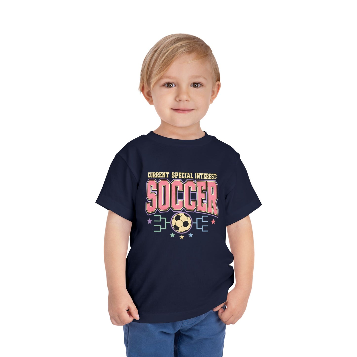 Toddler Soccer Tee — "Currently Special Interest: Soccer" Kids Graphic Shirt