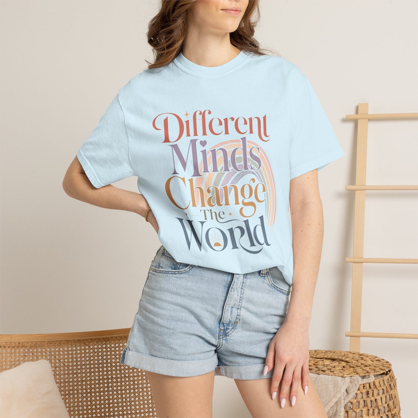 Different Minds Change the World T-Shirt — Inspirational Retro Typography Tee image 15