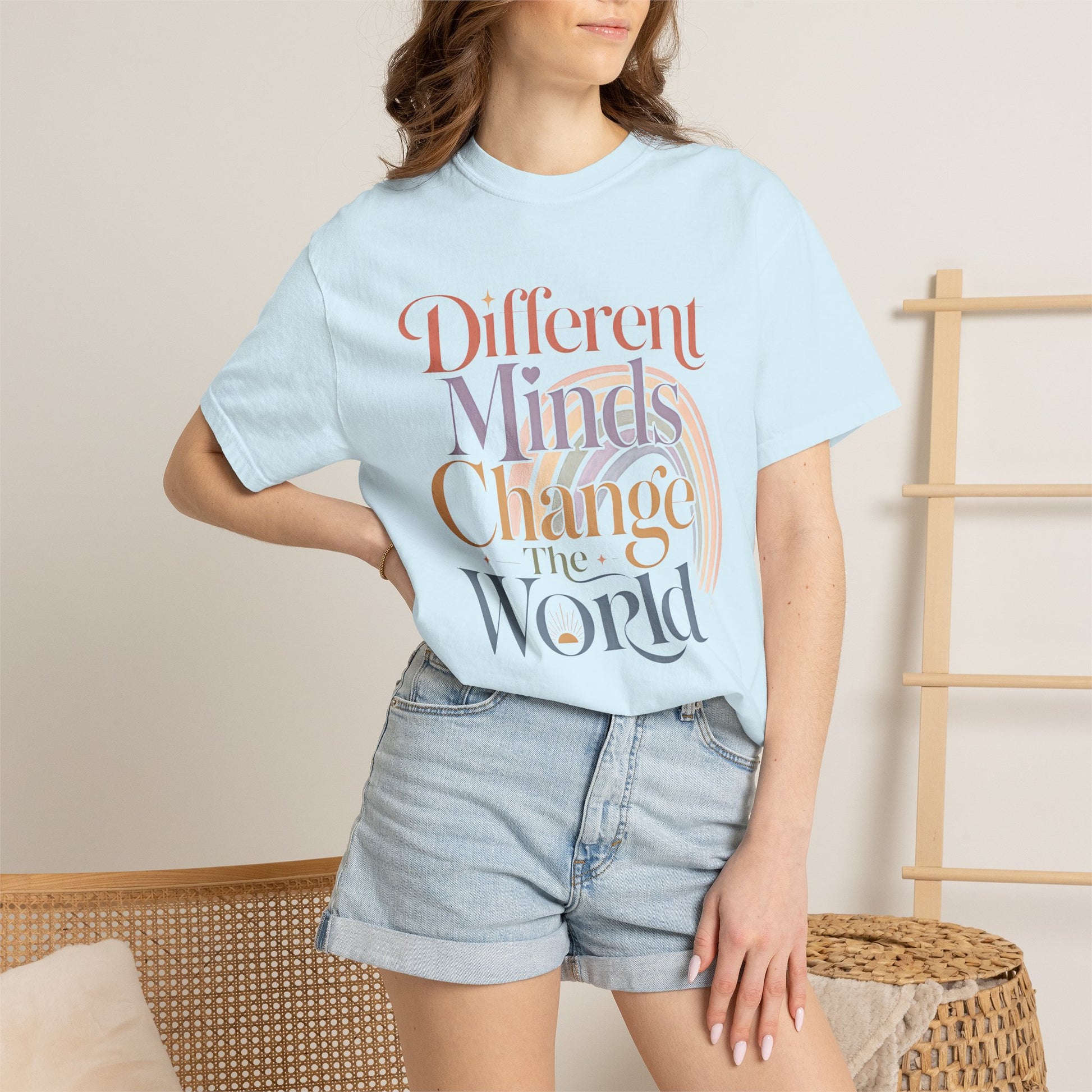 Different Minds Change the World T-Shirt — Inspirational Retro Typography Tee image 15