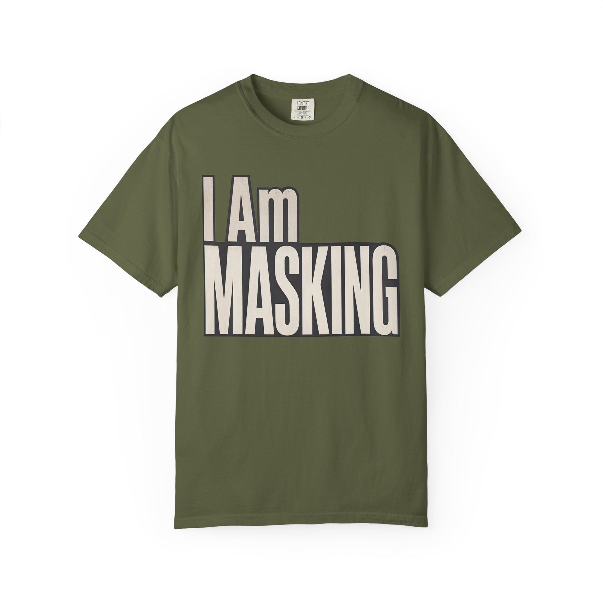 I Am Masking T-Shirt — Bold Retro Graphic Tee for Self-Care &amp; Mask Awareness image