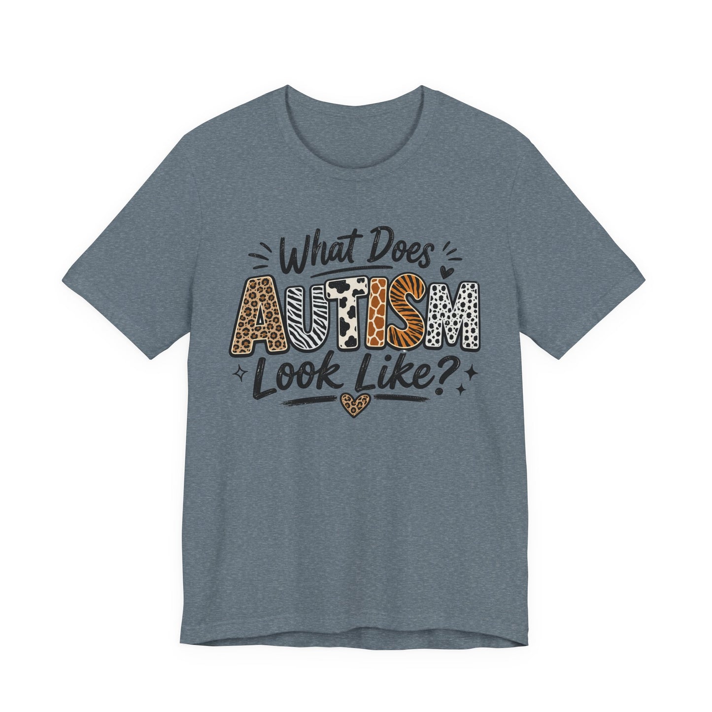 What Does Autism Look Like Shirt | Trendy Autism Awareness Tee image
