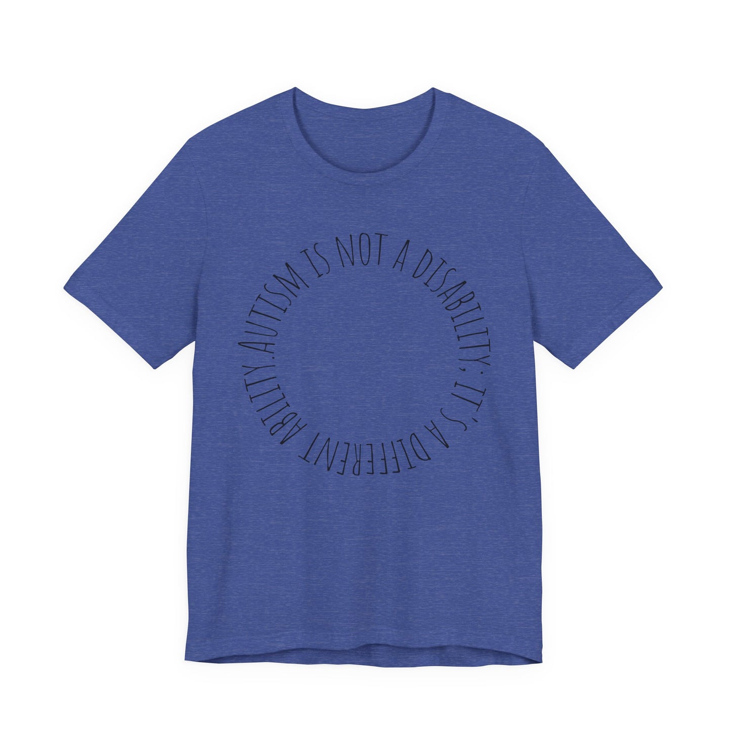Autism Awareness - Autism Is Not a Disability Tee — A Different Ability -Circle Graphic T-Shirt image