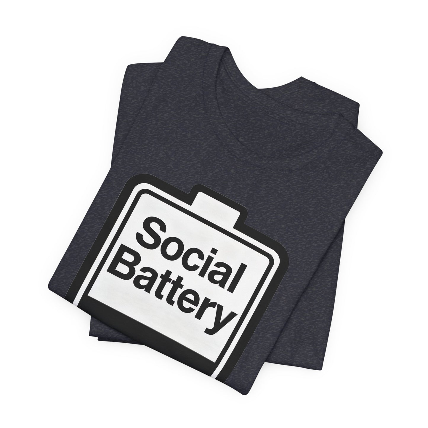 Social Battery 2% T-Shirt — Funny Introvert Low Energy Tee image 38