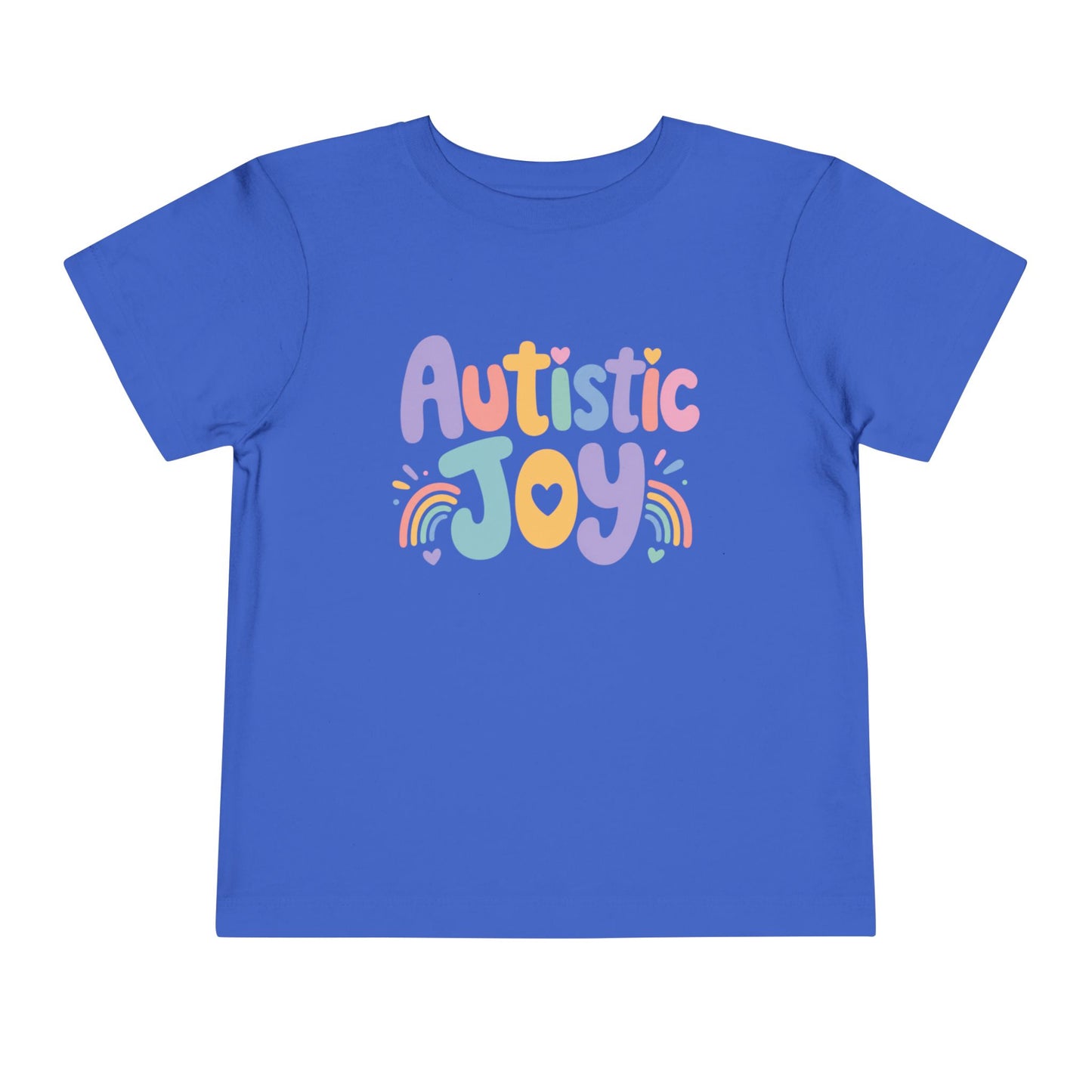 Toddler Tee — "Autistic Joy" Colorful Pride Shirt for Kids - True Royal, 3T image