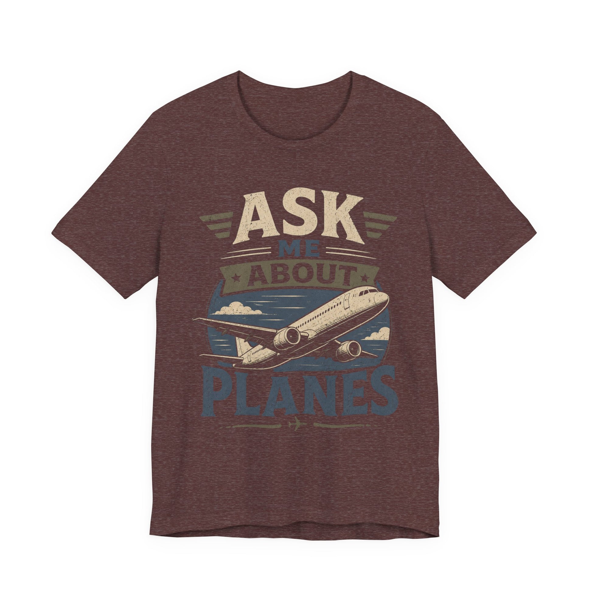 Ask Me About Planes T-Shirt — Aviation Special Interest Graphic Tee image