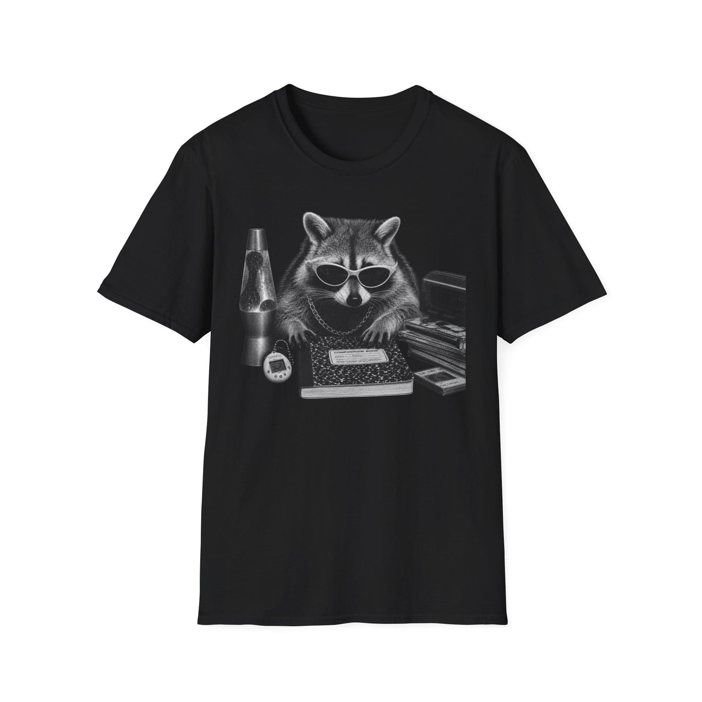 Cool Raccoon Graphic T-Shirt — Sunglasses & Retro Vibes