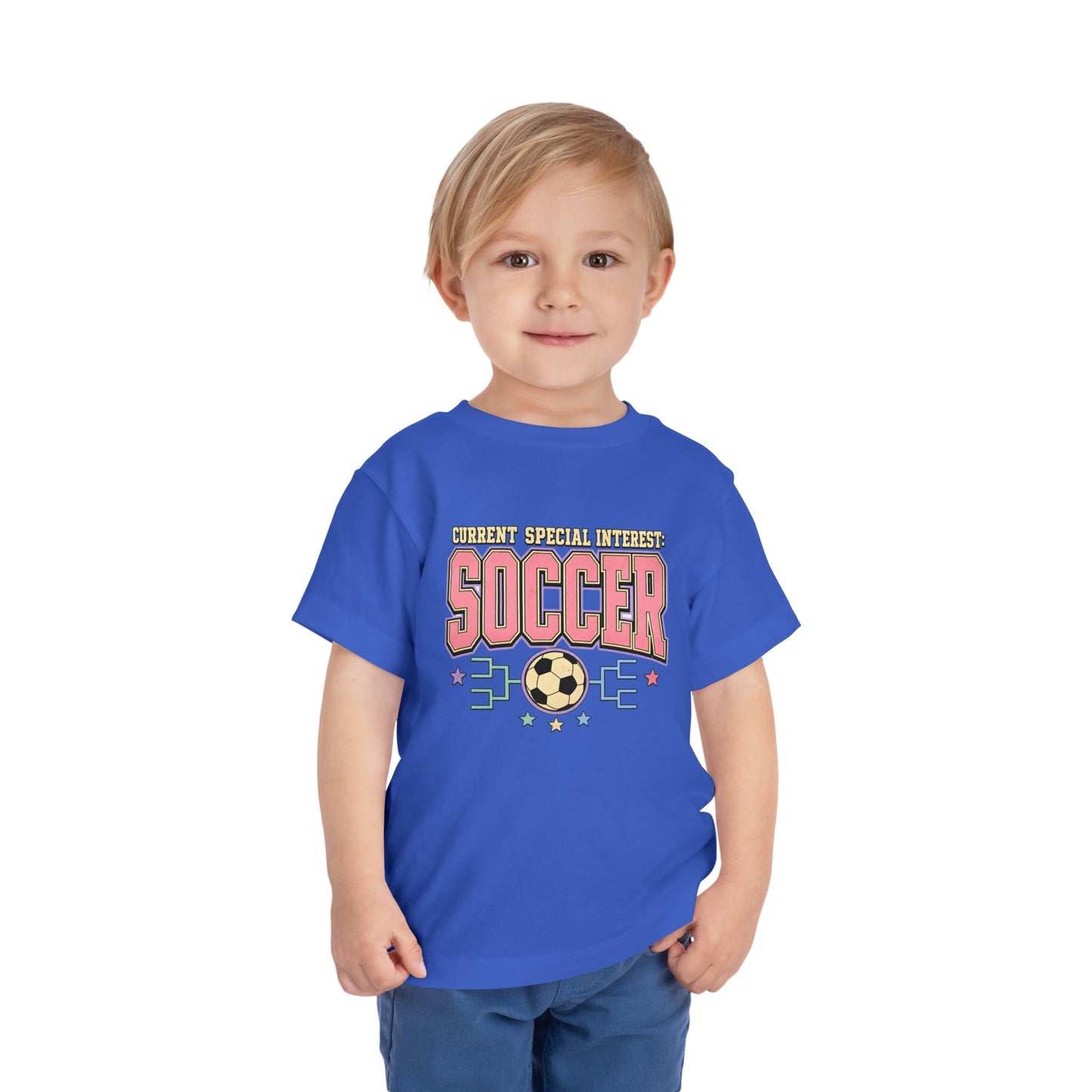 Toddler Soccer Tee — "Currently Special Interest: Soccer" Kids Graphic Shirt