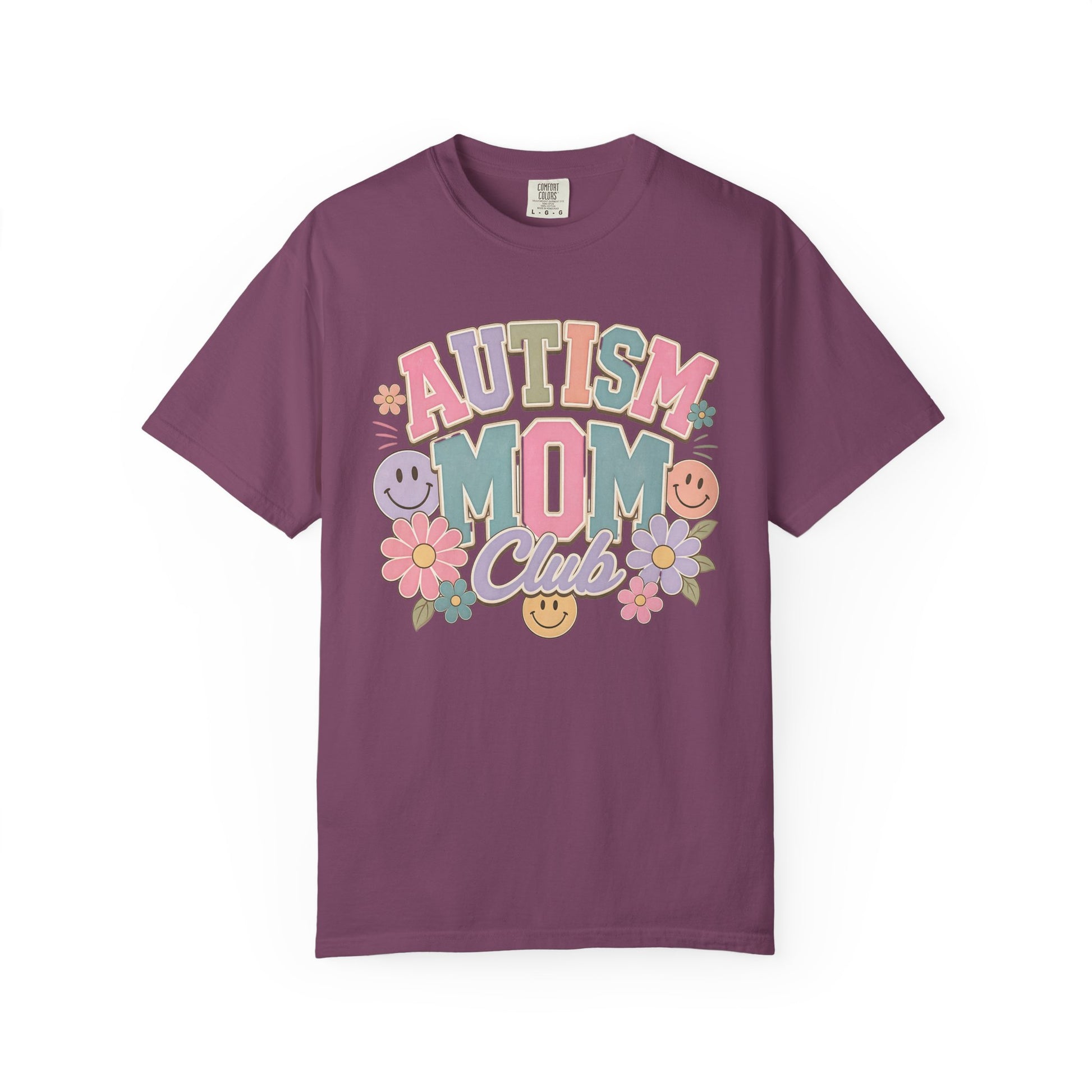 Autism Mom Club T-Shirt — Pastel Floral Support Tee image