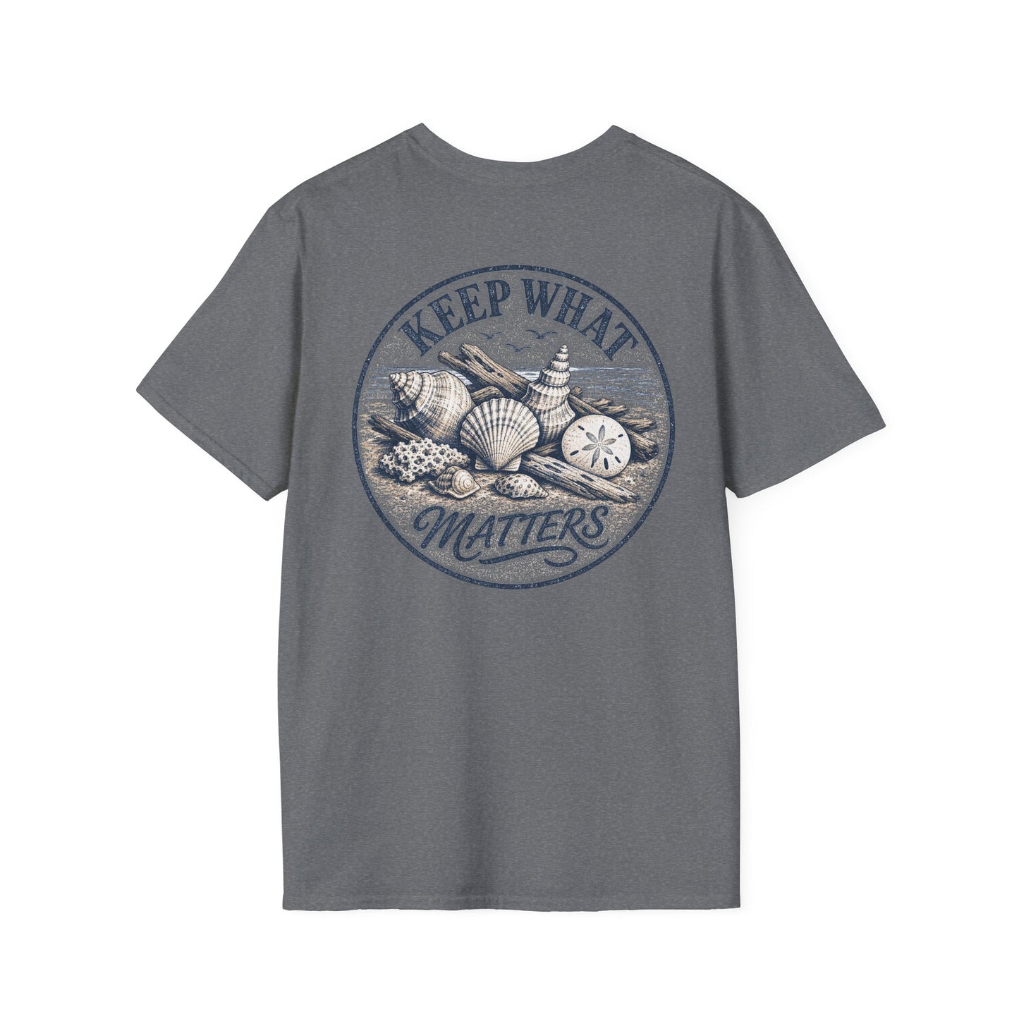 Keep What Matters Coastal Seashell T-Shirt