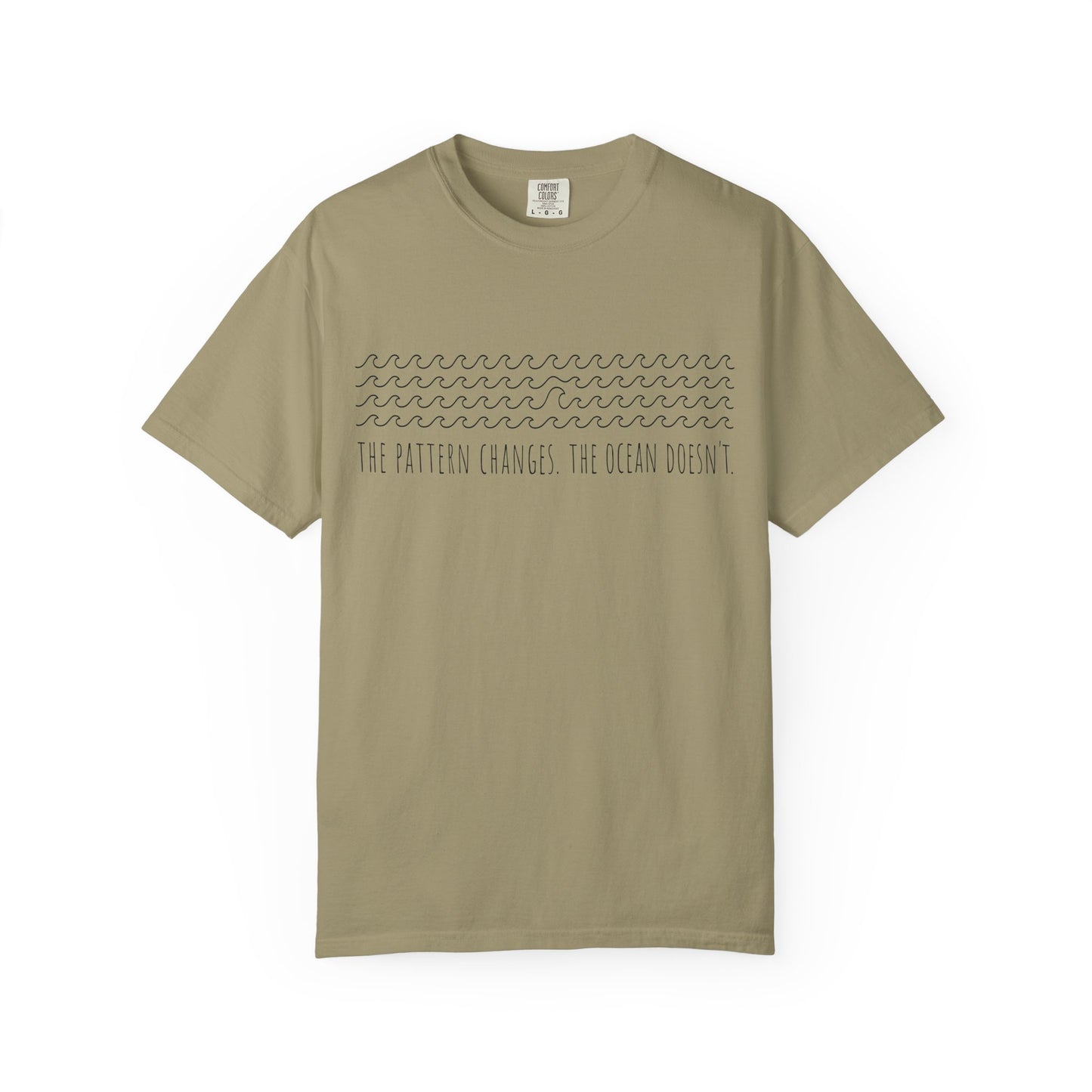 “The Pattern Changes; The Ocean Doesn’t” Ocean Pattern Tee — Graphic T-Shirt