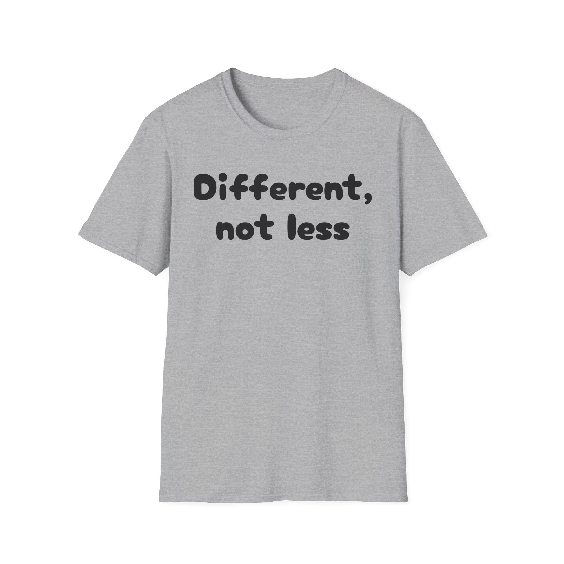Different, Not Less T-Shirt — Autism Awareness Tee - Sport Grey, 3XL image
