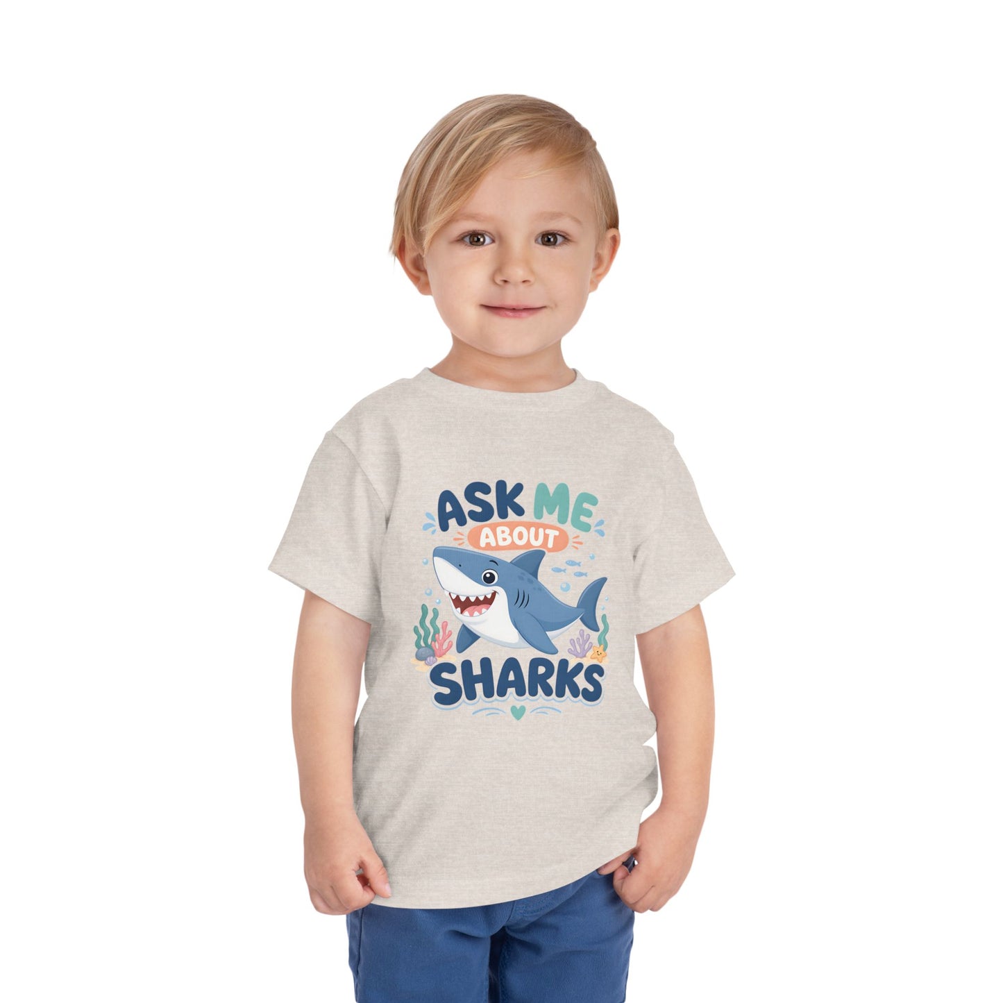 Ask Me About Sharks Toddler Tee image 10