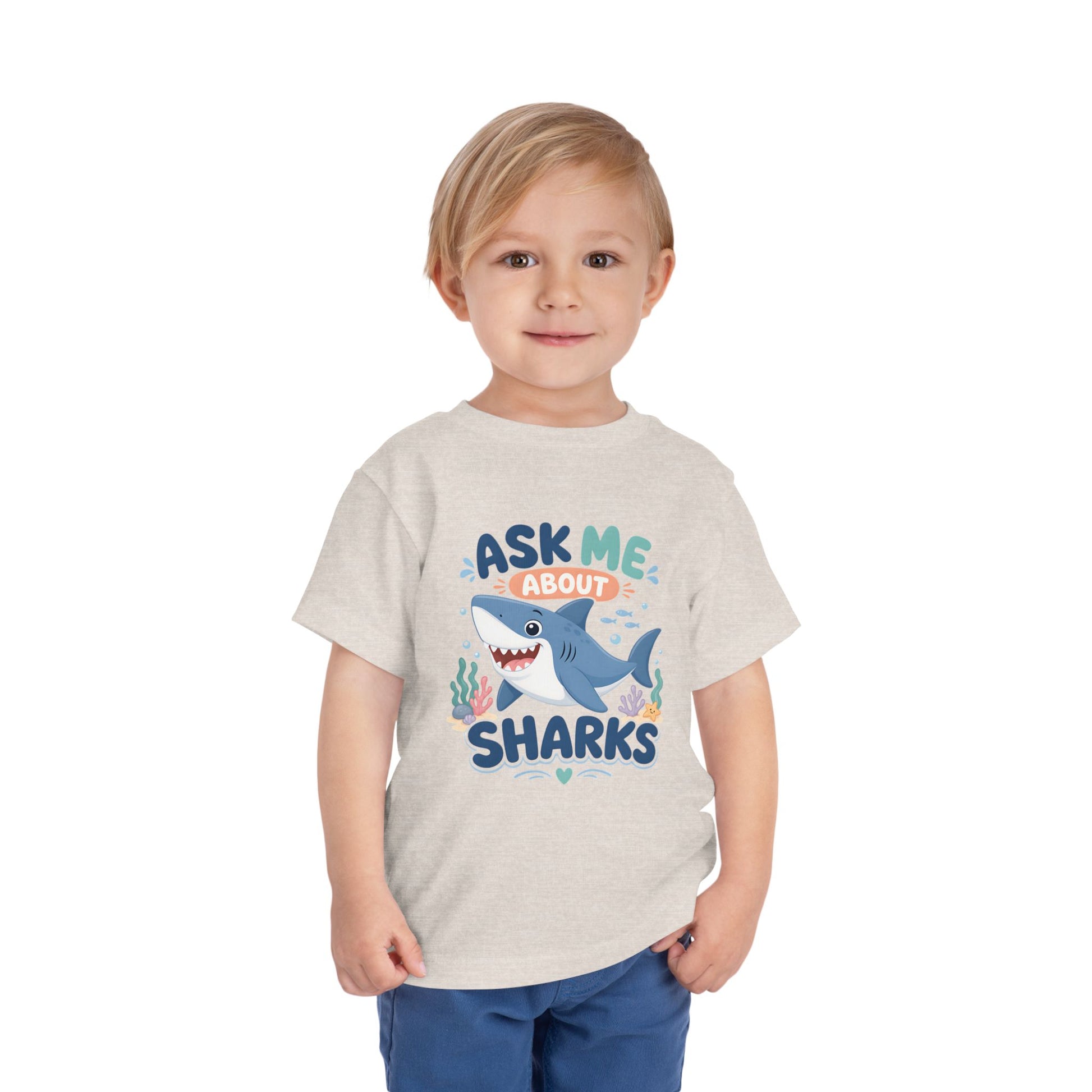 Ask Me About Sharks Toddler Tee image 10