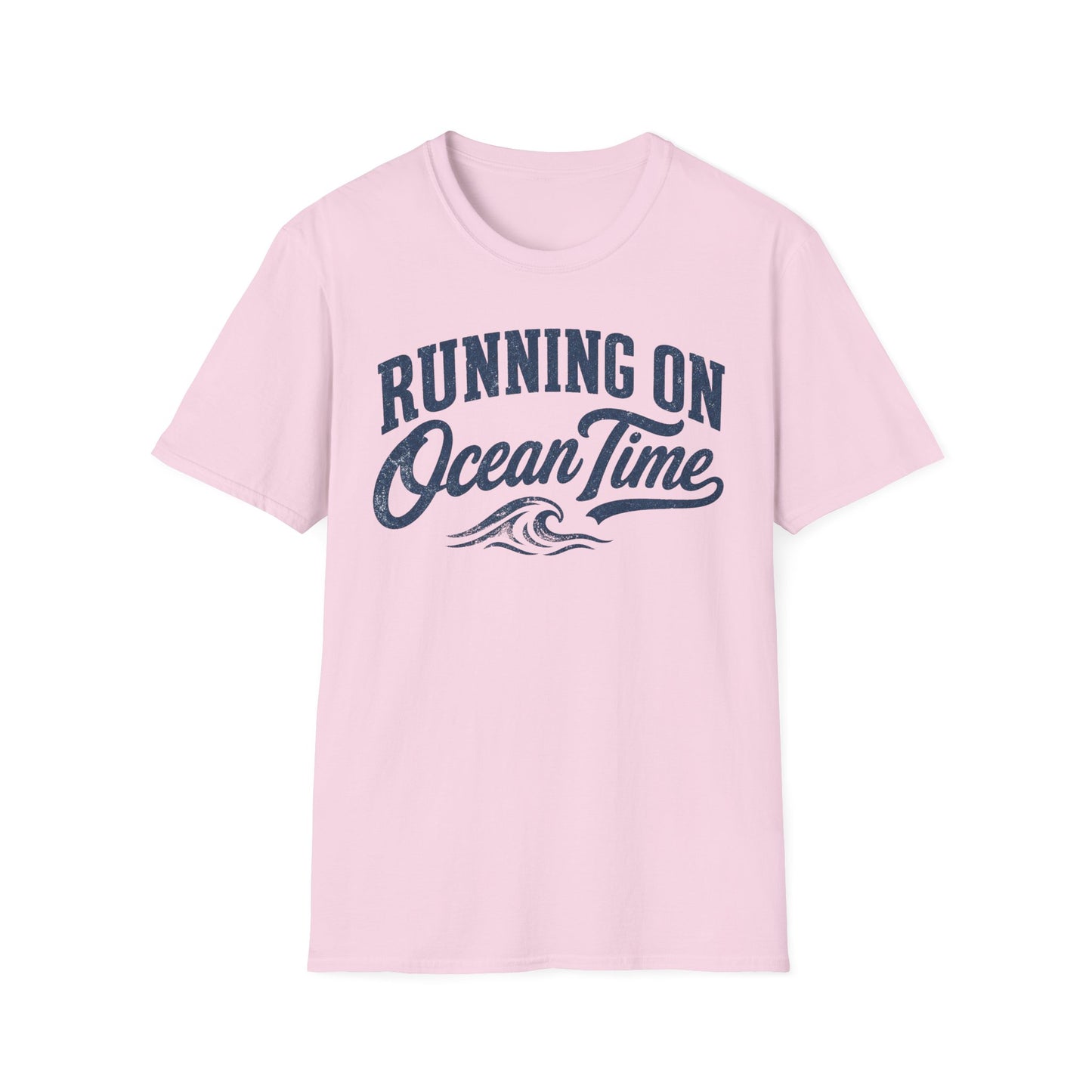 Running On Ocean Time T-Shirt — Coastal Beach Vibes Tee