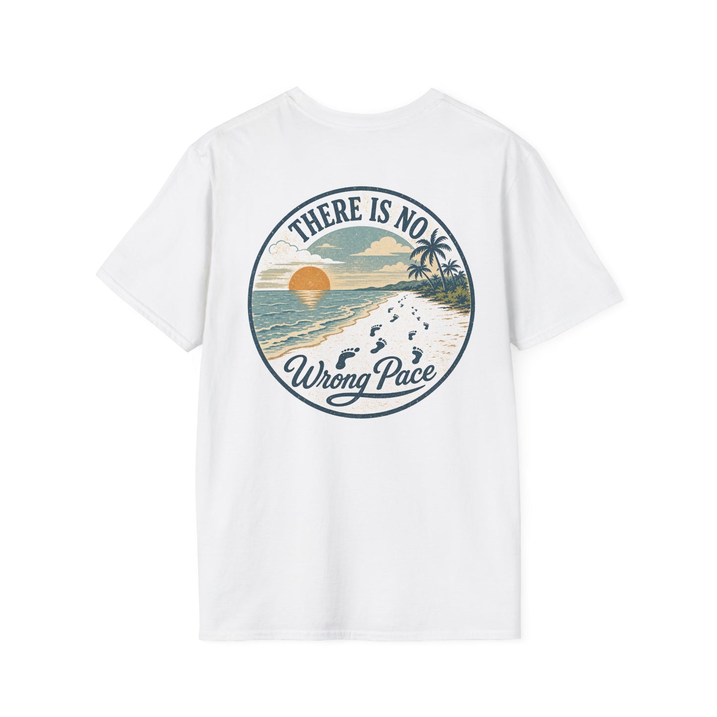 "There Is No Wrong Pace" Vintage Beach Graphic Tee
