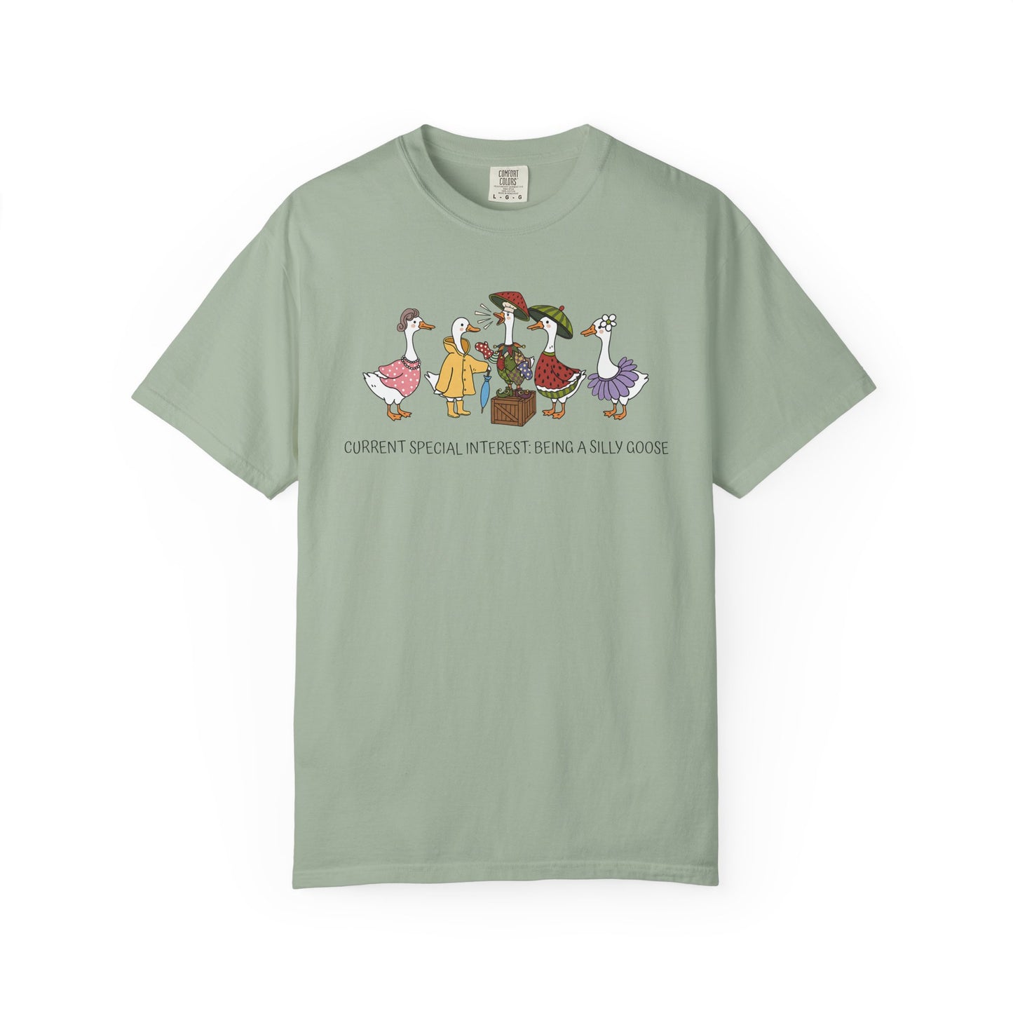 Silly Goose Special Interest Cartoon Graphic T-Shirt — Cute Vintage-style Goose Tee