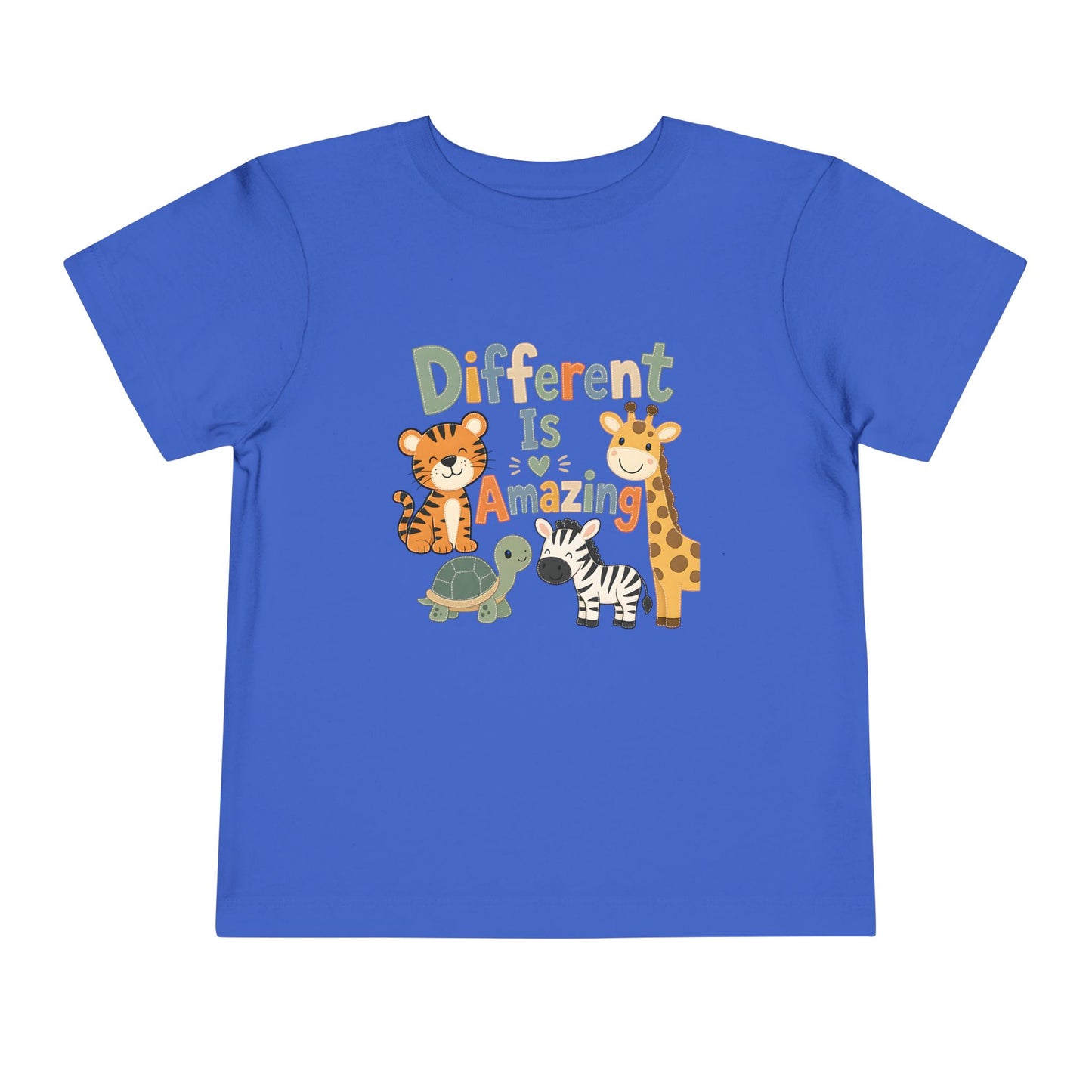 Toddler Tee — Repeating 'Inevitably Playful' Text Design