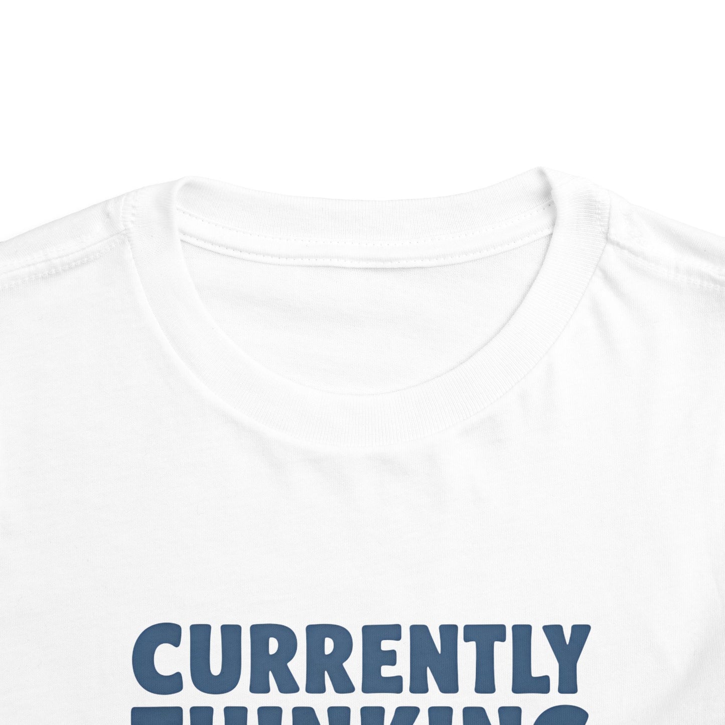 Toddler Tee - "Currently Thinking About Sharks" Cute Shark Graphic Shirt for Kids image 3