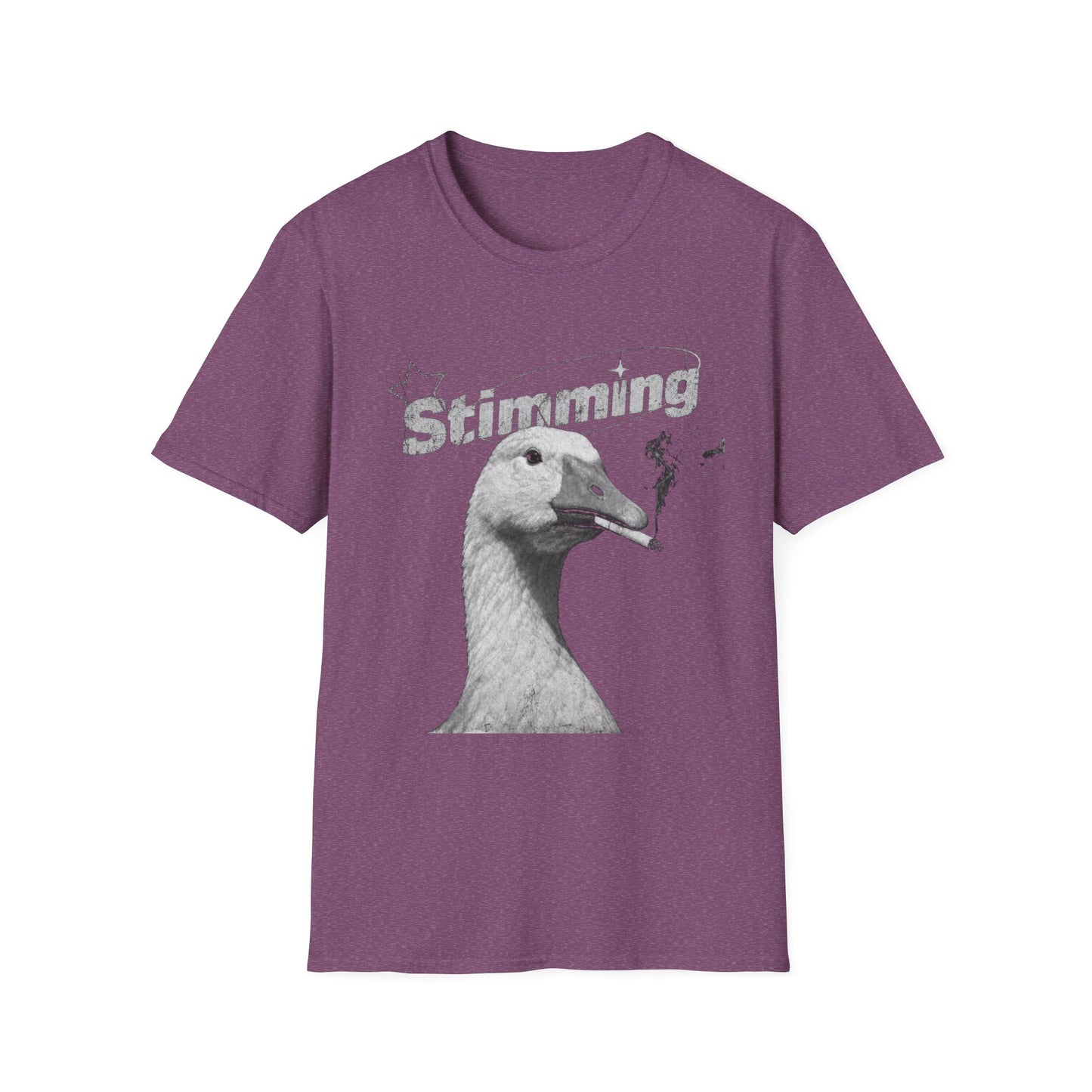 Stimming Goose T‑Shirt — Retro Silly Goose Graphic Tee for Autism & Sensory Pride
