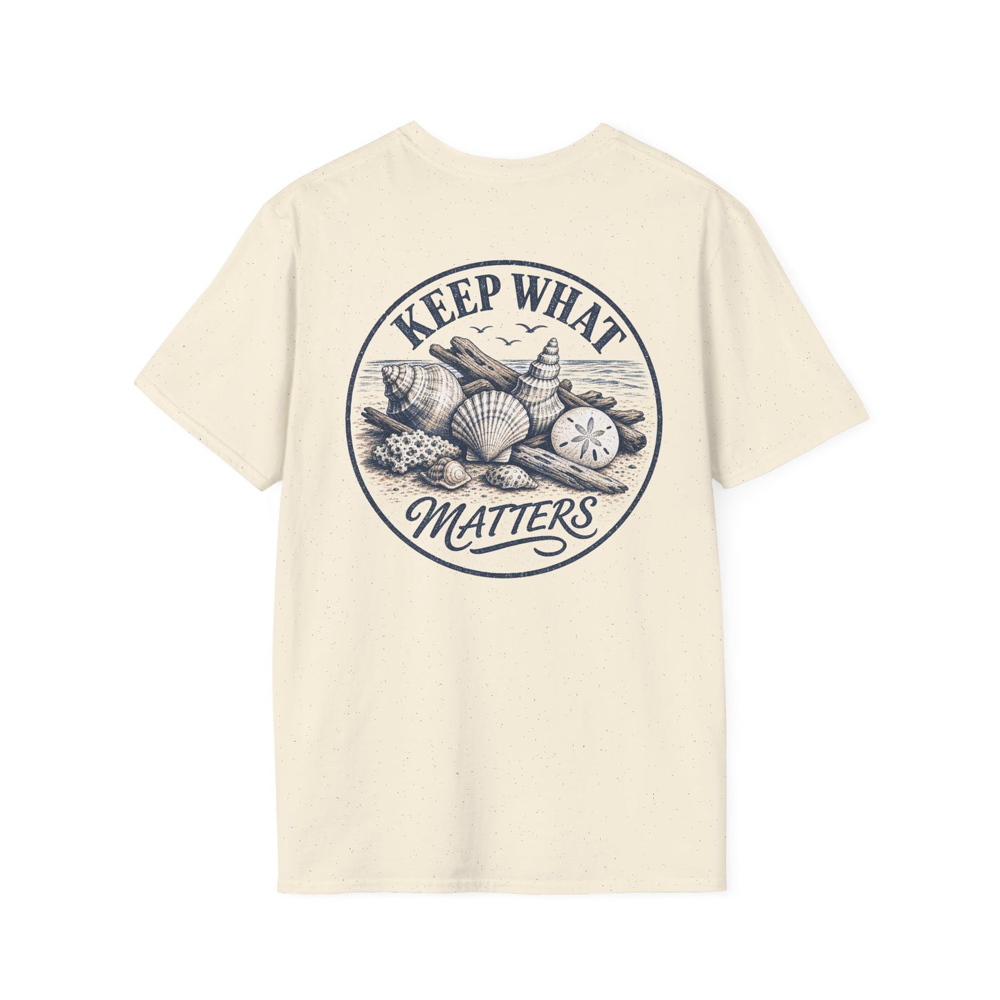 Keep What Matters Coastal Seashell T-Shirt