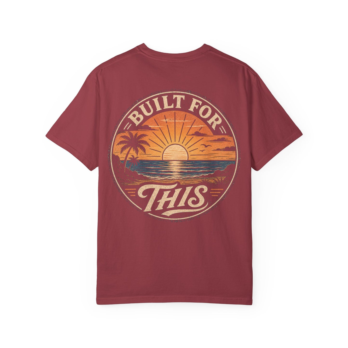 Built For This Sunset T-Shirt — Vintage Beach Palm Graphic