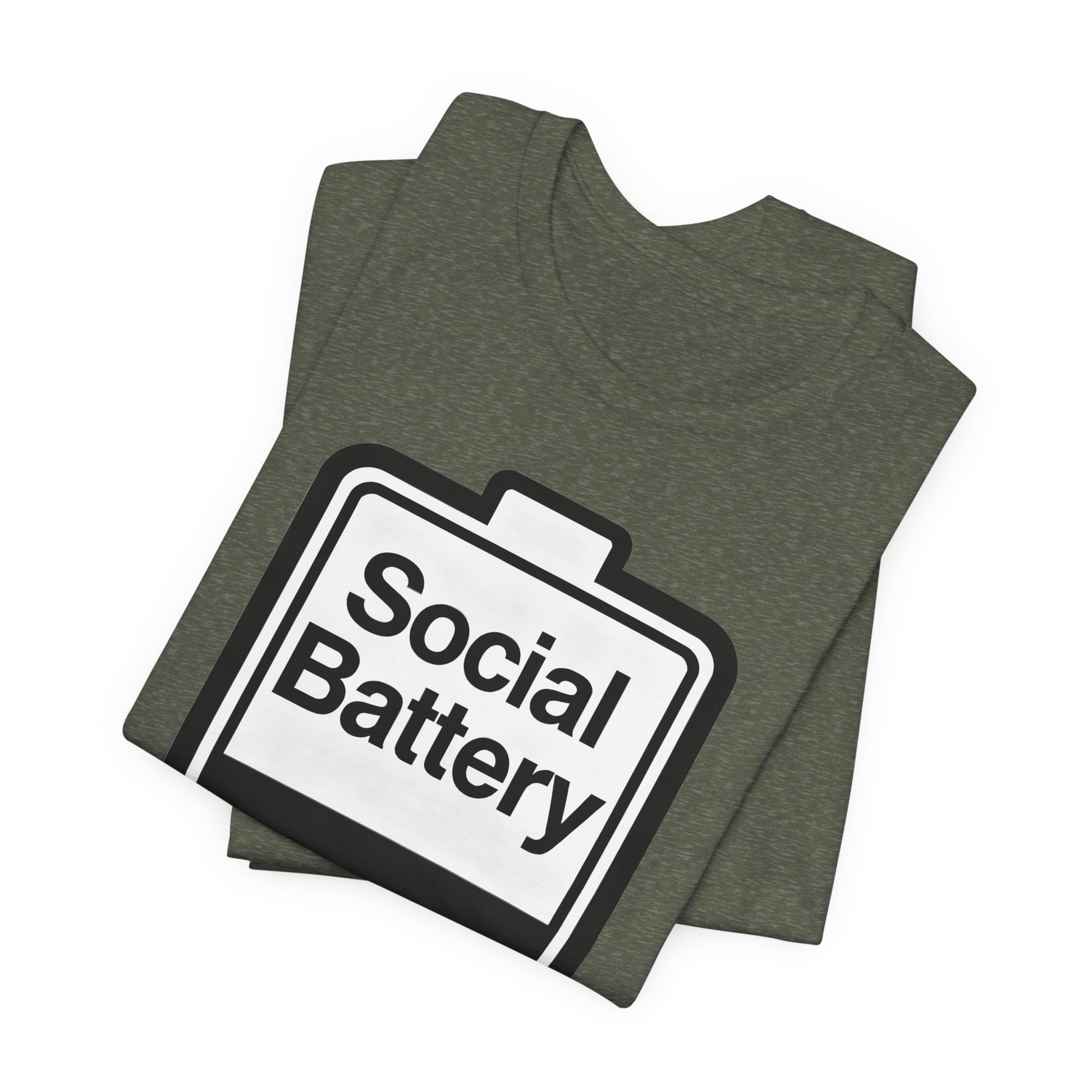 Social Battery 2% T-Shirt — Funny Introvert Low Energy Tee image 26